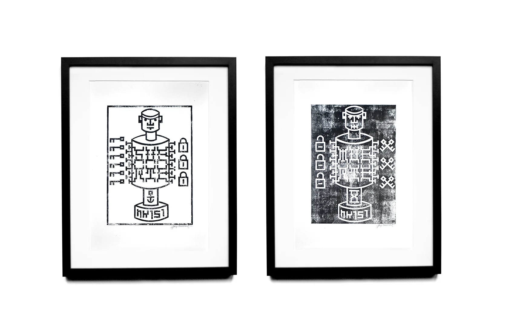 168. The Nkisi Dyptich (Black) - Josep Escarrant