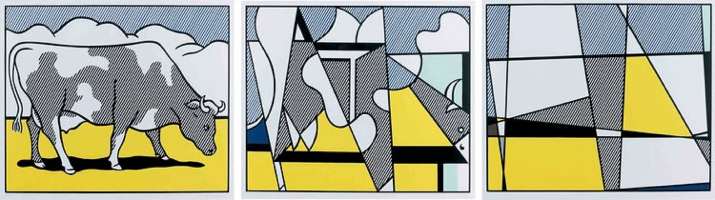 8. Cows Going Abstract - Roy Lichtenstein