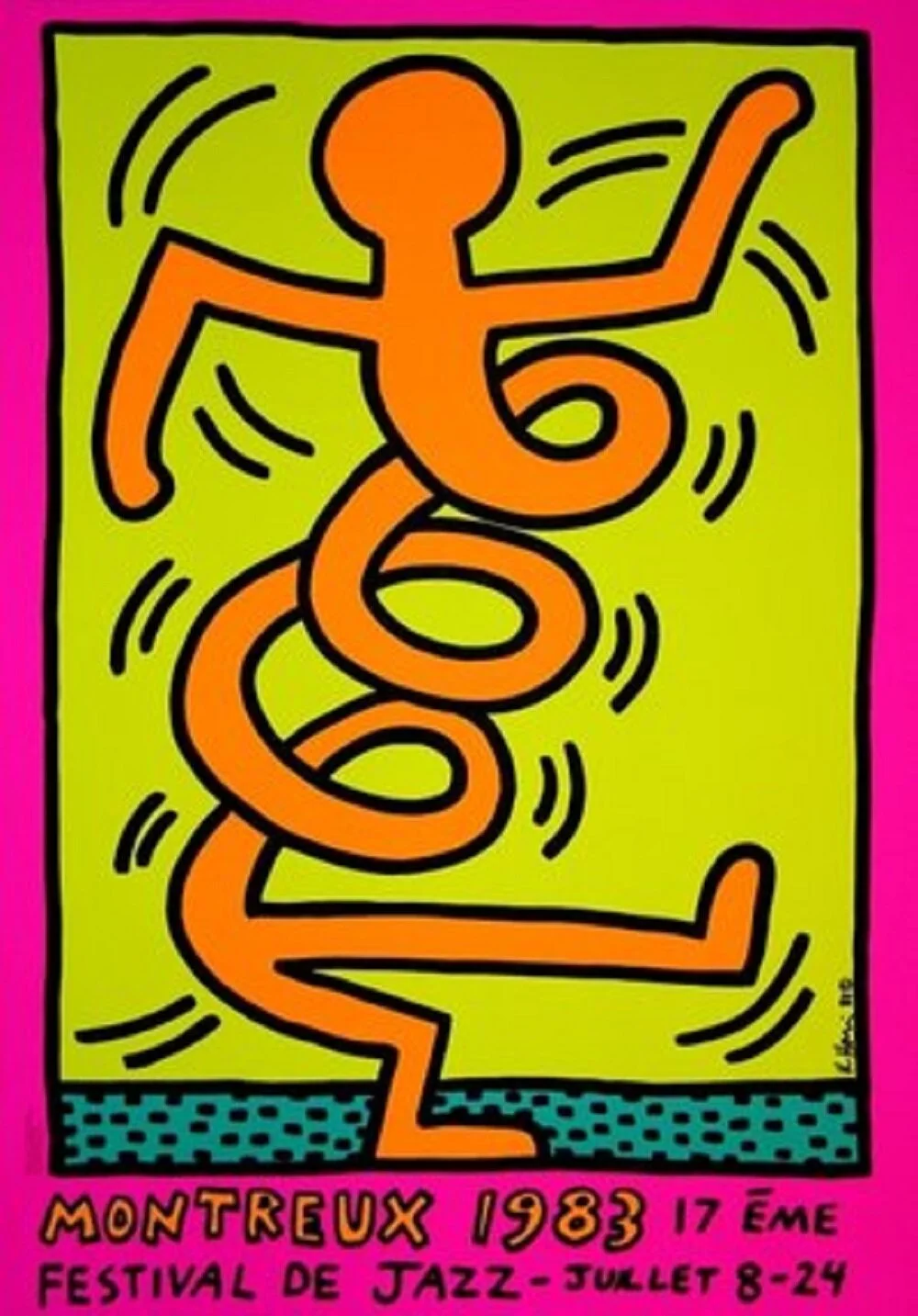 19. 1983 Montreux Jazz Festival (Orange)	- Keith Haring