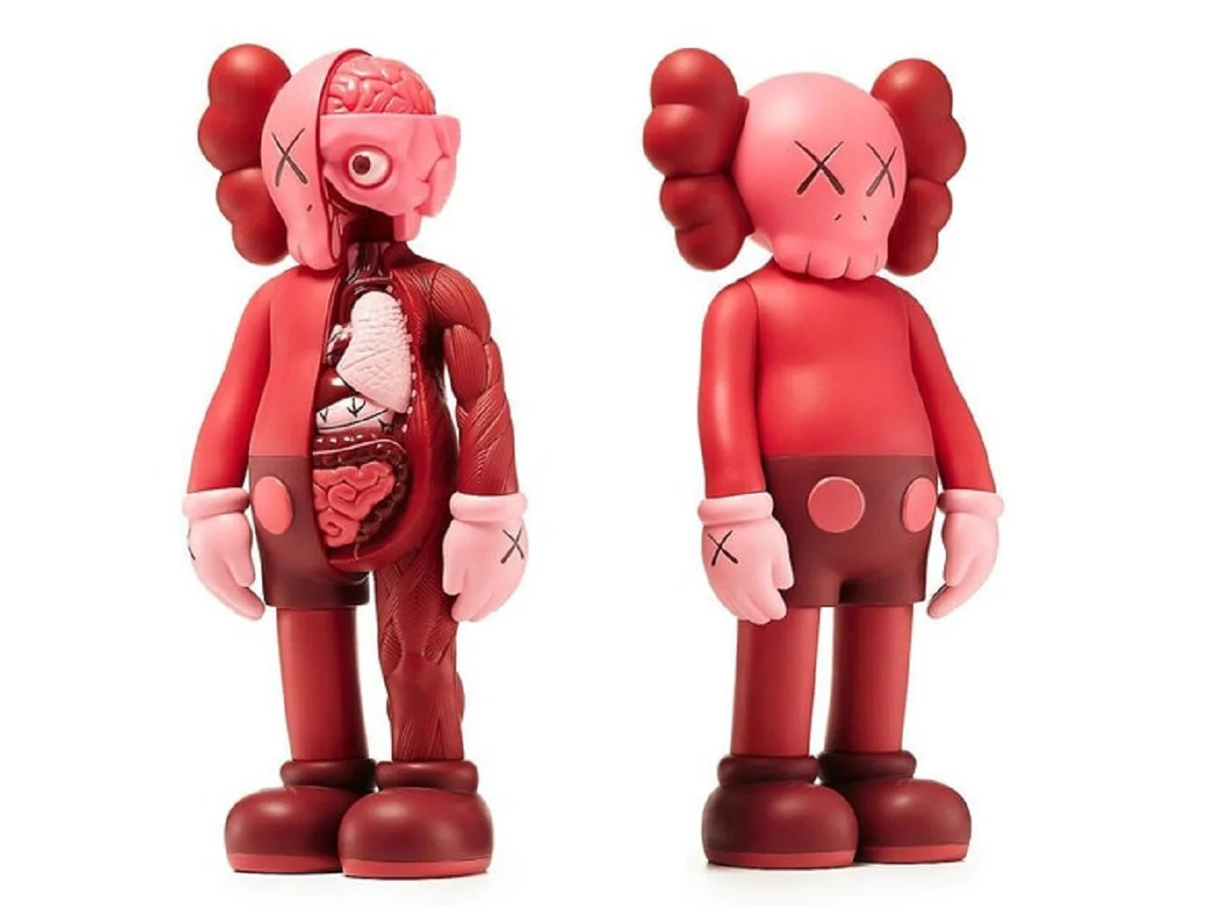 70. Set Of 2 Blush Companions - Kaws