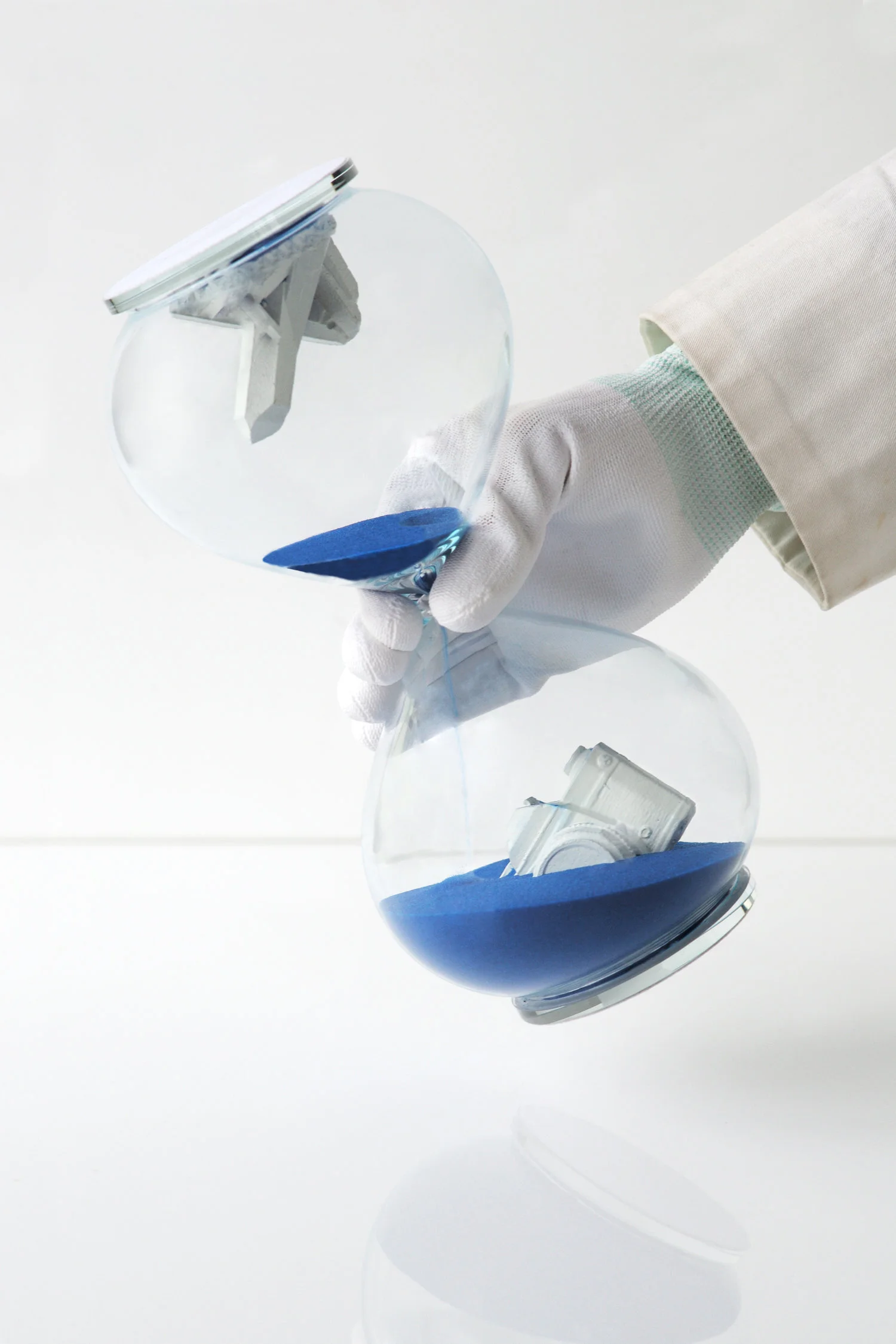 139.	Hourglass Blue - Daniel Arsham