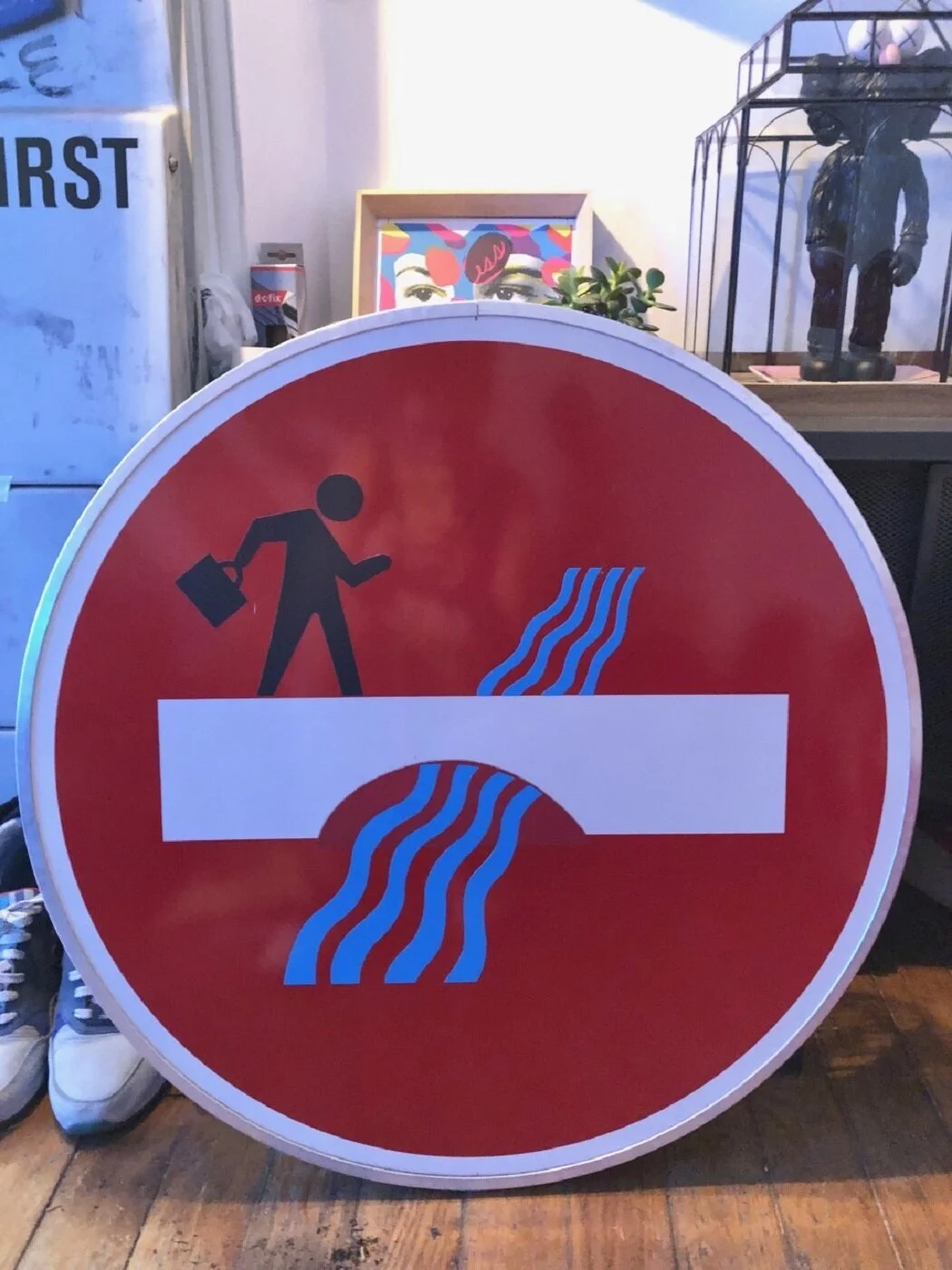 156. Paris Bridge - Clet Abraham