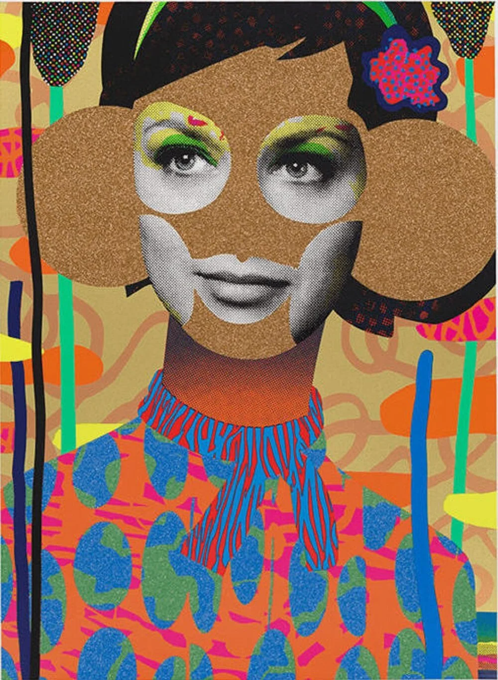 96. Crystal Habits Gold  - Paul Insect