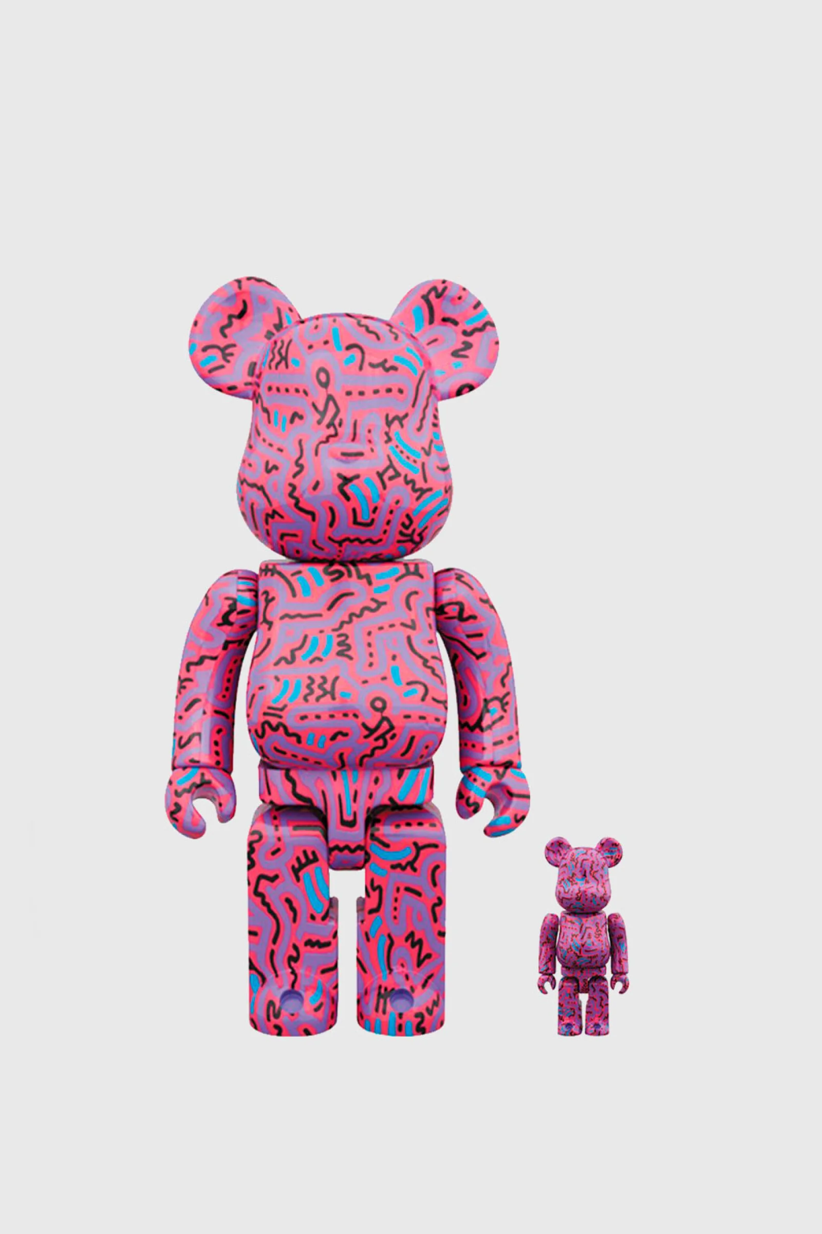 100. Haring 100+400% 2018 Pink (V2) - Be@rbrick