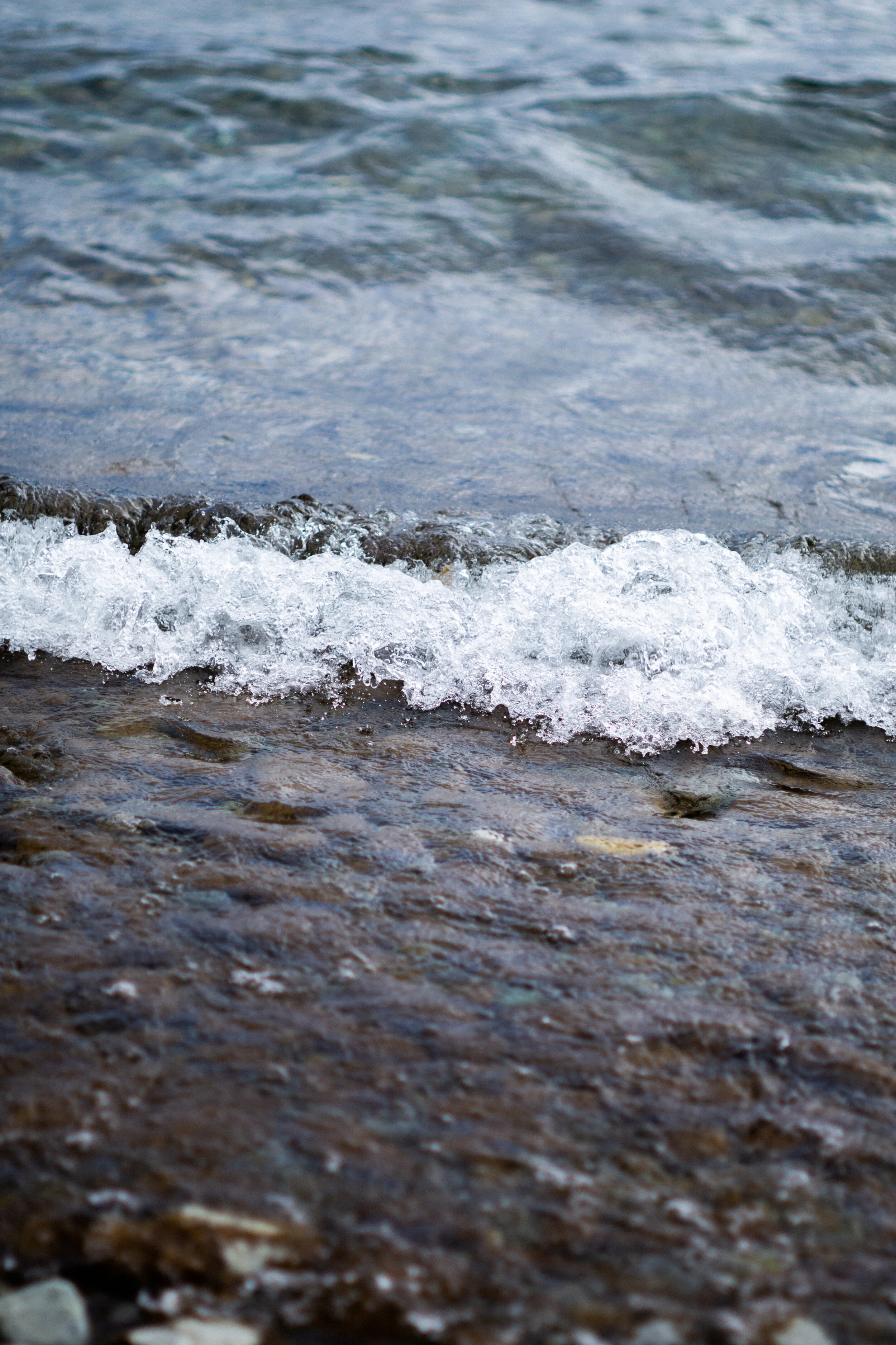 Waves on Lake Queenstown NZ