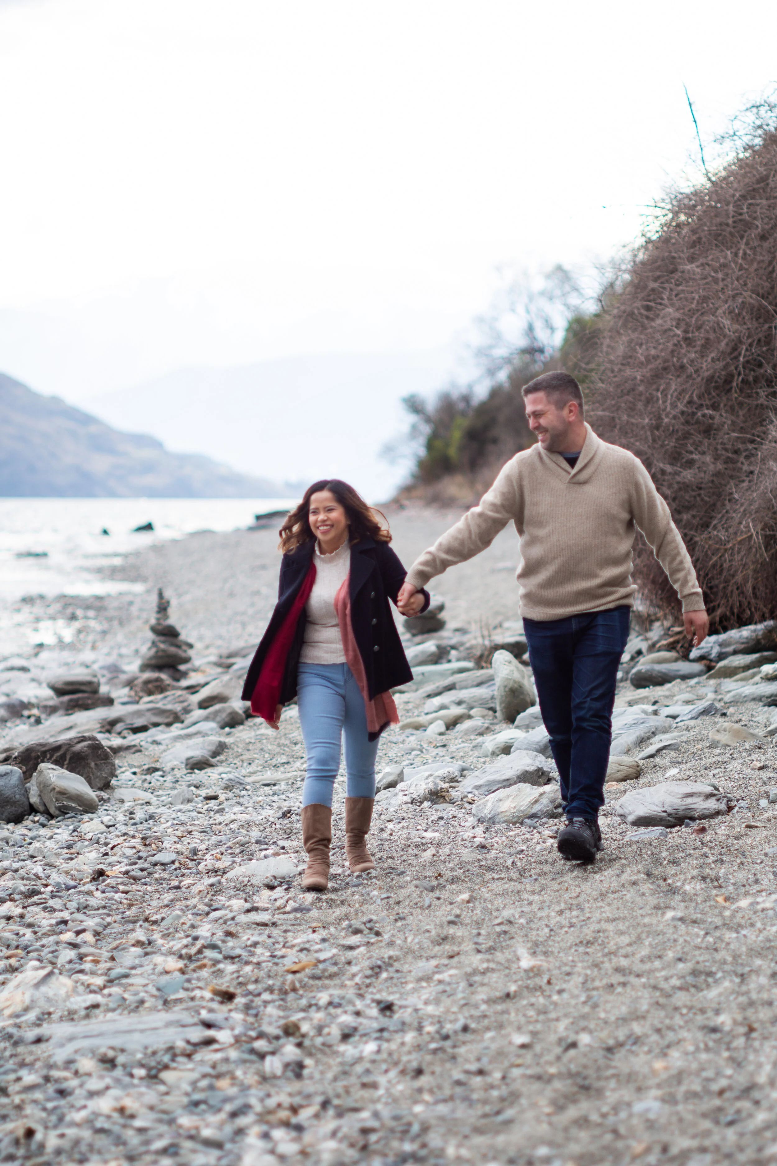 couple walking hand in hand