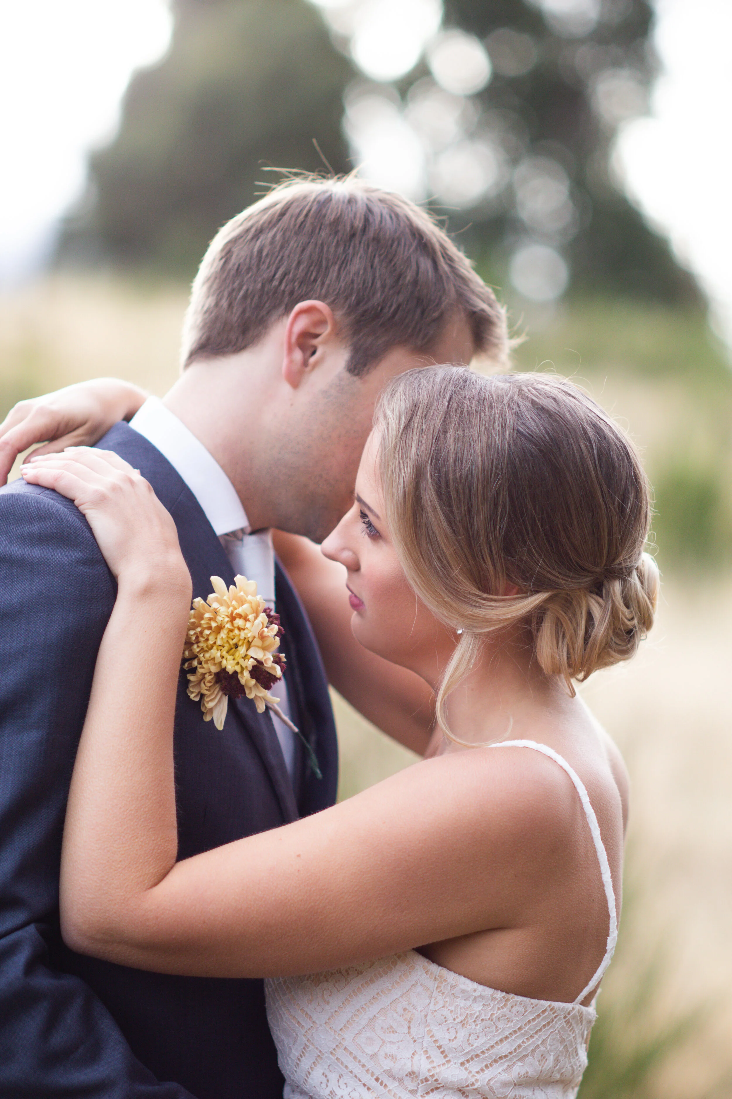 Posed couple, timelessly elegant fall styled shoot