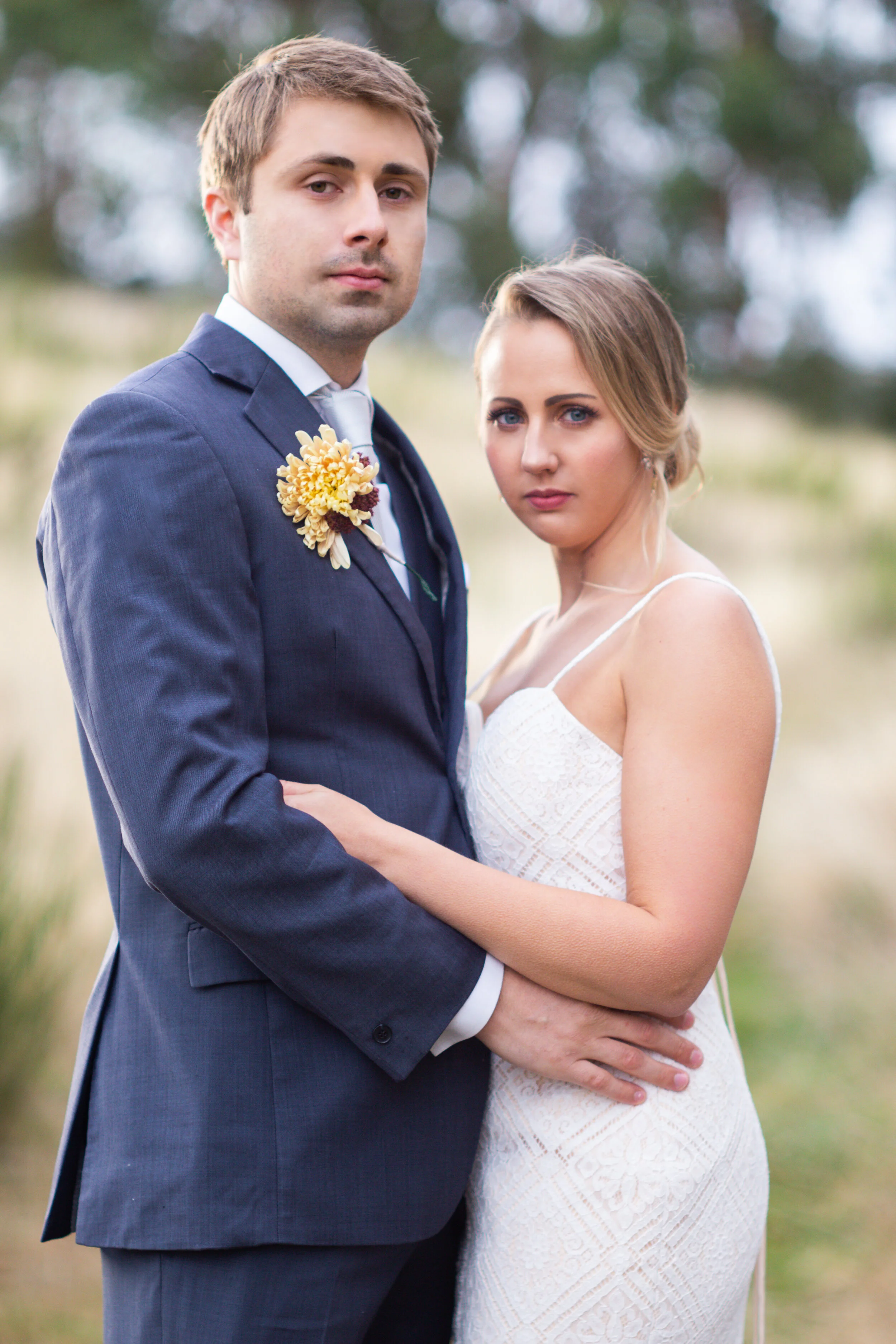 Posed couple, timelessly elegant fall styled shoot