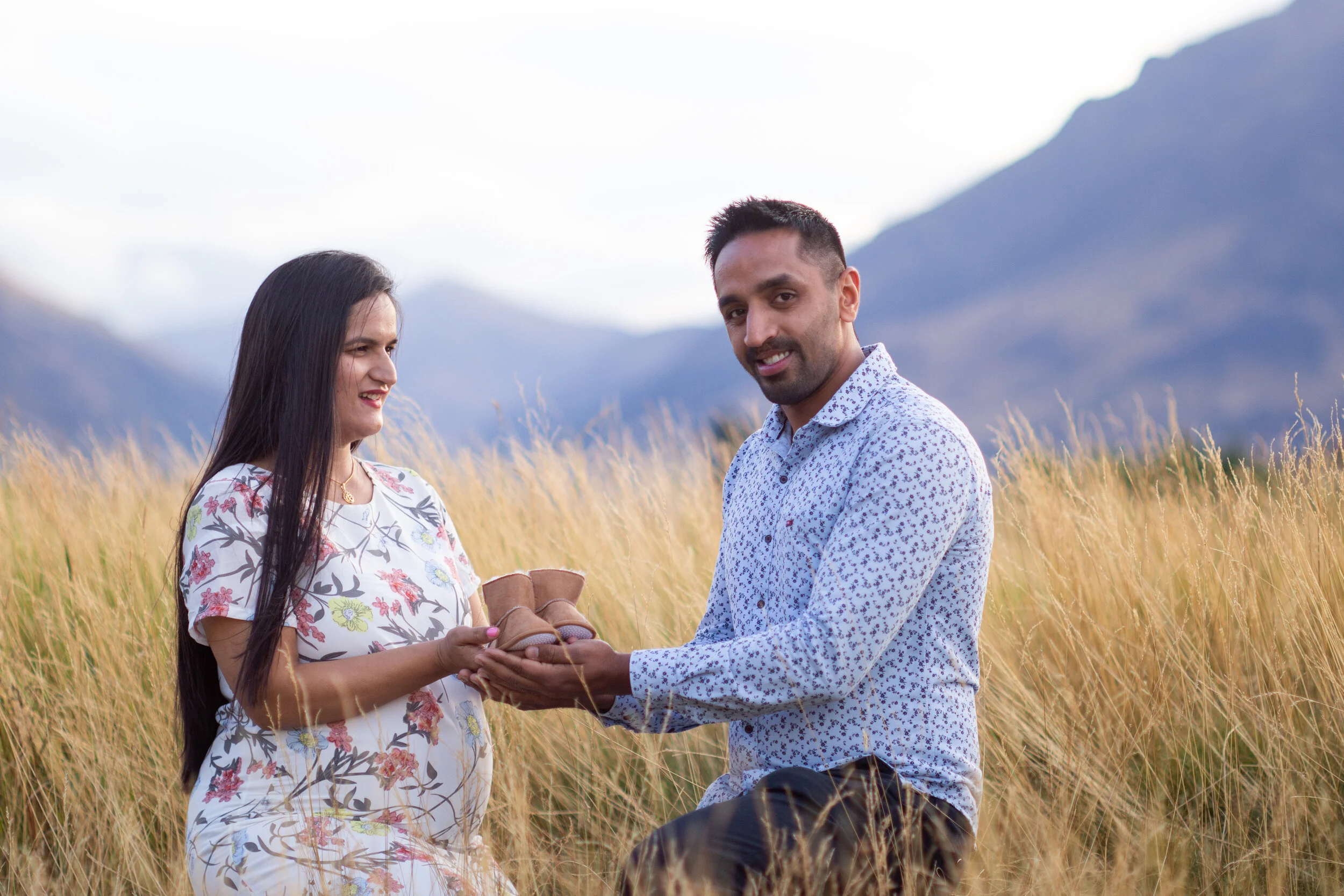 Maternity Photography Portrait with cute shoes