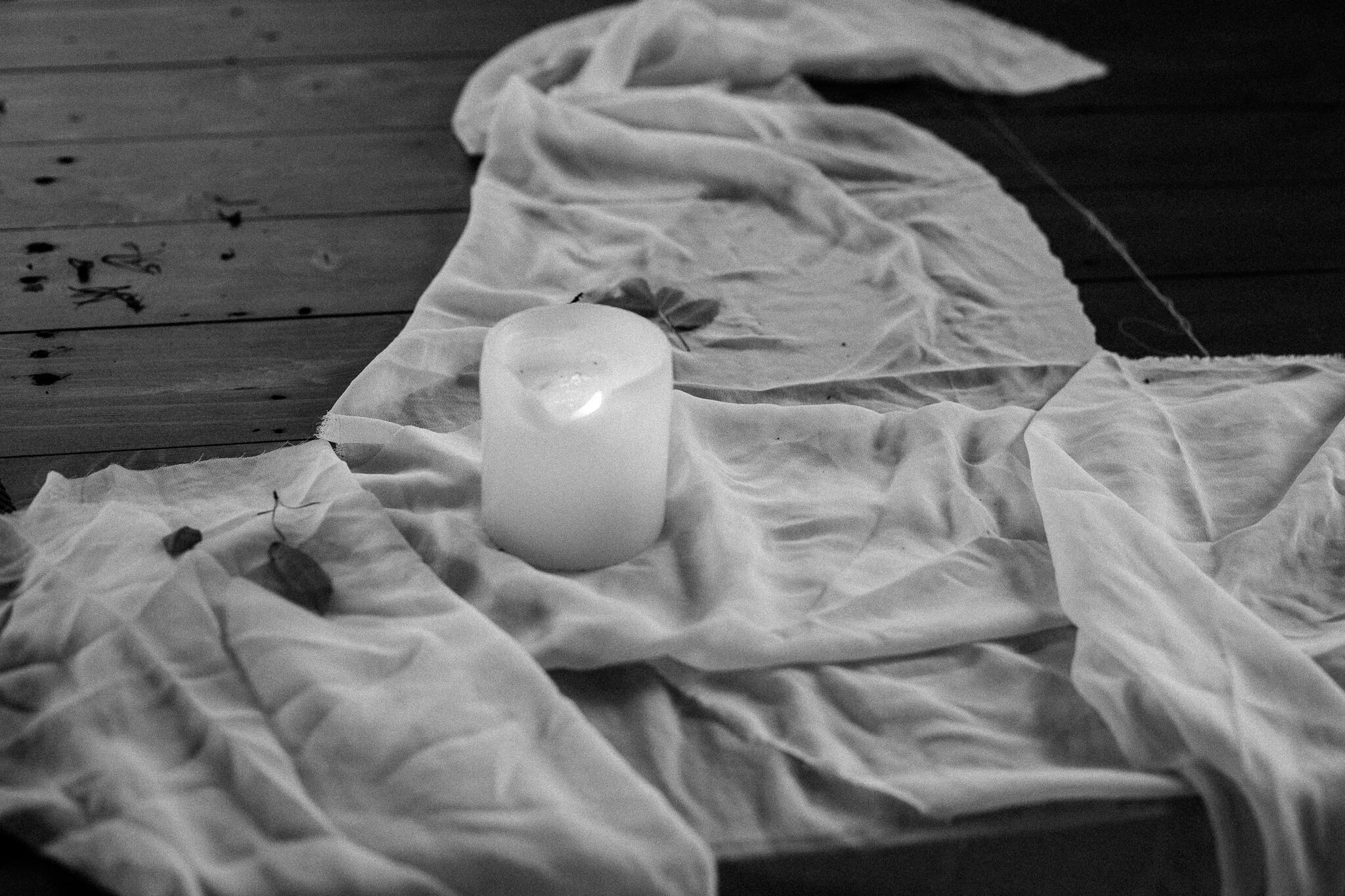 Candle-light, silk &amp; texture