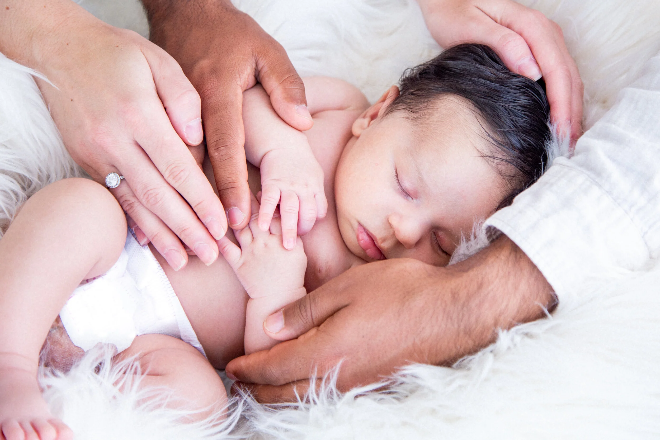 sleeping baby portrait