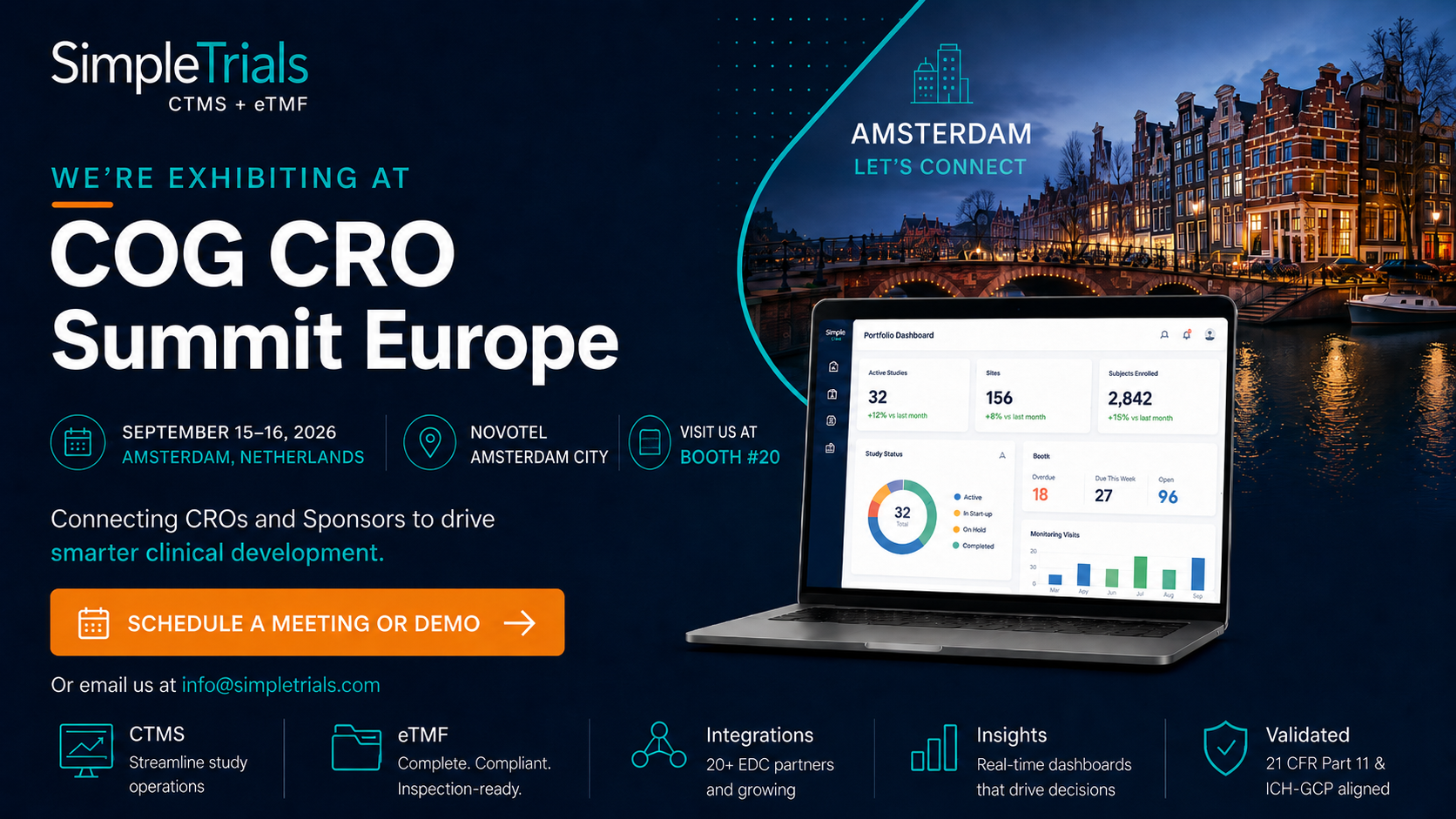 Meet SimpleTrials at COG CRO Summit Europe 2026