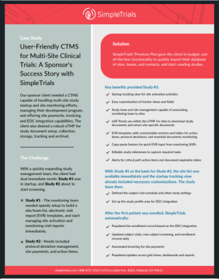 Case Study - User-Friendly CTMS for Multi-Site Clinical Trials ...