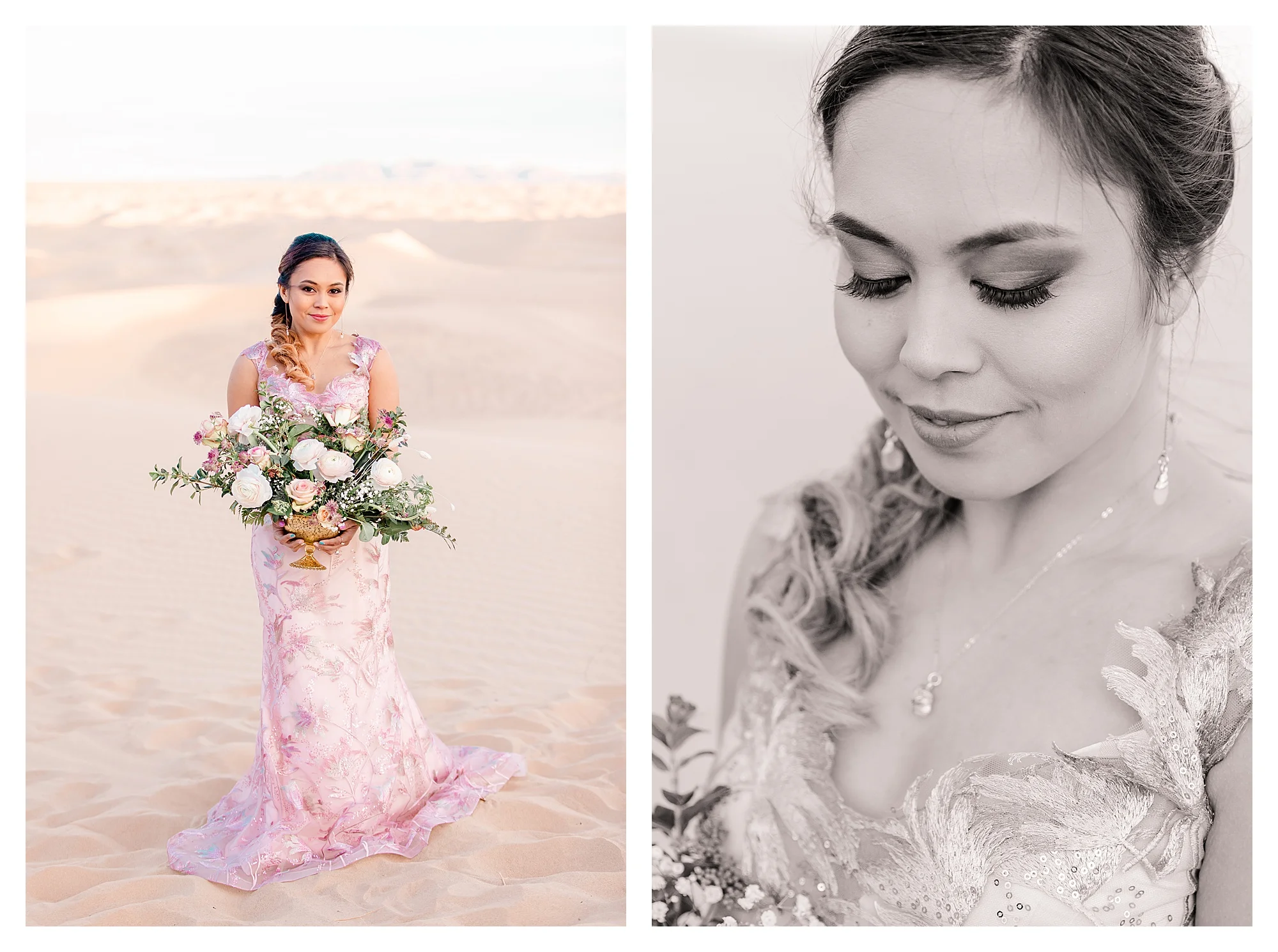 Sand Dunes Bridal Shoot Southern California Wedding Elopement Elope
