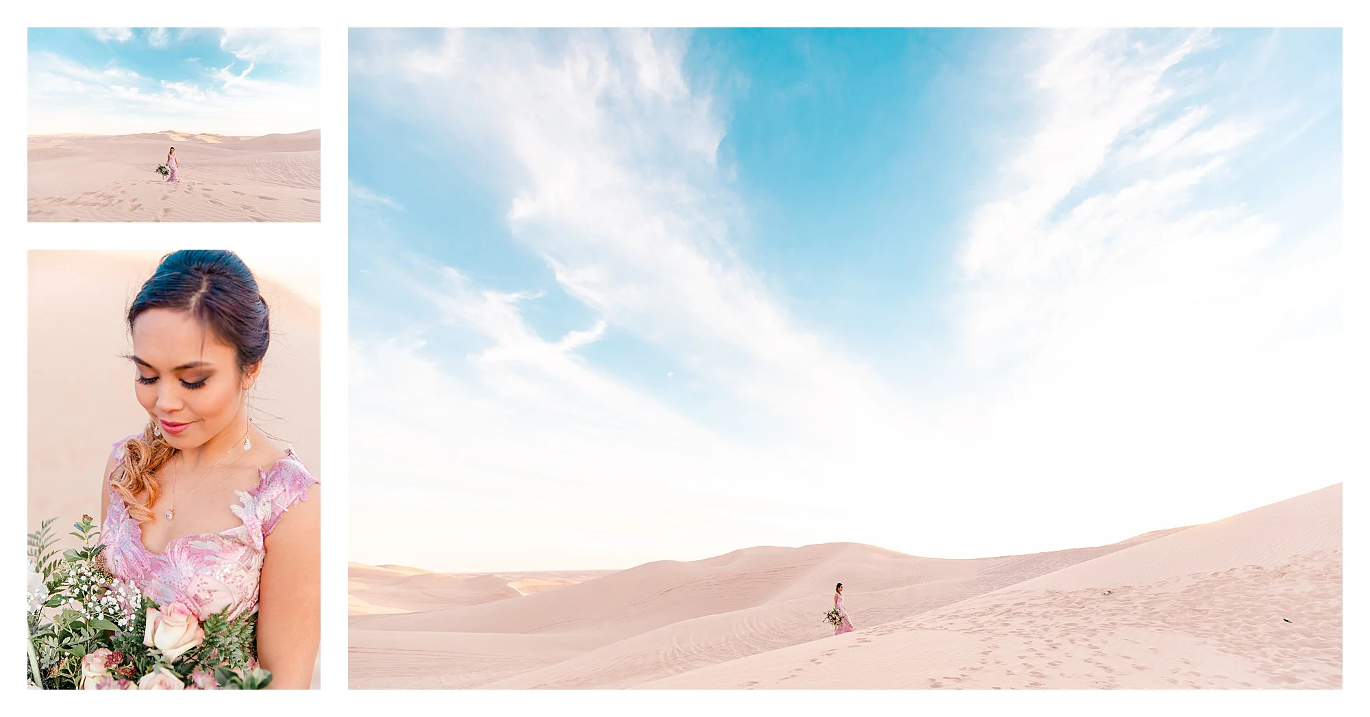 Sand Dunes Bridal Shoot Southern California Wedding Elopement Elope