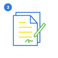 We will send the subscription agreement for you to sign online and collect the deposit through your credit card.