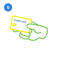 Upon delivery, we will charge the service fee for the first month through your credit card. The service fee for the subsequent months will be charged automatically thereafter.