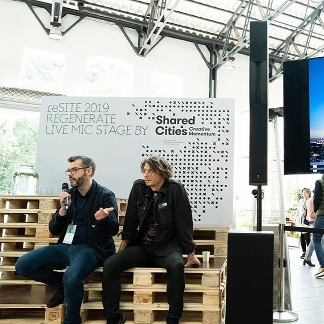 Posted @withrepost &bull; @resite_ A big moment for @blacknarch on the #reSITE2019 Live Mic Stage yesterday. Czech sculptor @cerny.david and architect Tom&aacute;&scaron; C&iacute;sař @tcisar , along with @trigema_as unveiled their proposed project -