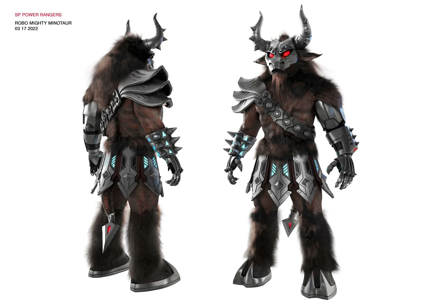 Robo Mighty Minotaur - Concept views