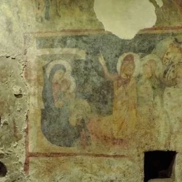 Restauration de fresques, Italie, Naples, Castello Aragonese, Istituto Europeo del restauro.jpg