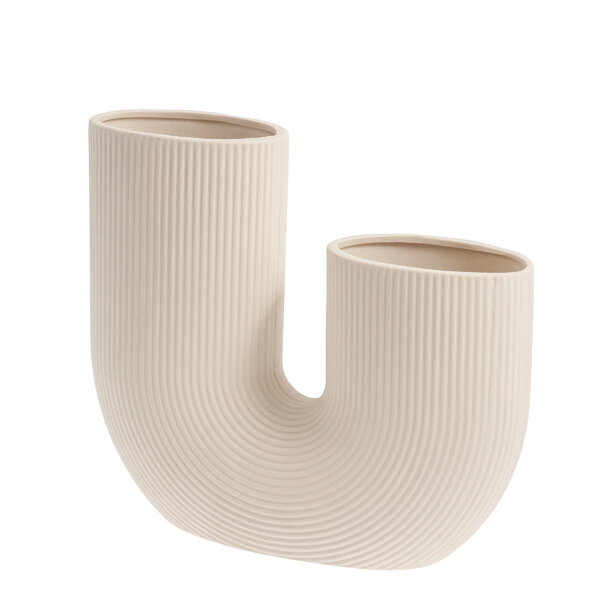 Beige vase i keramikk II, 24x7x21 cm.jpg