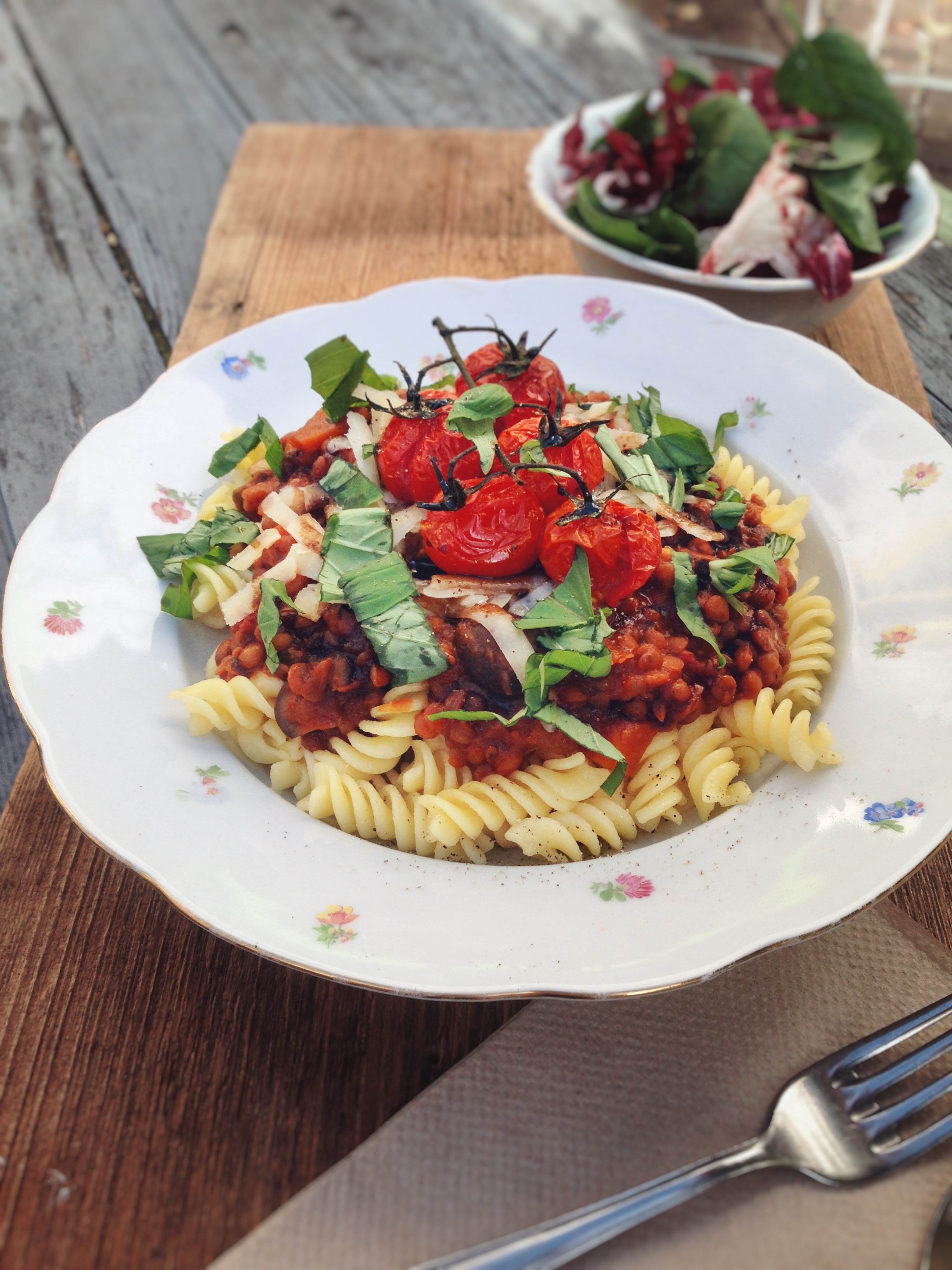 Sizilianische Pasta mit Linsen-Oliven-Ragout — Barsista