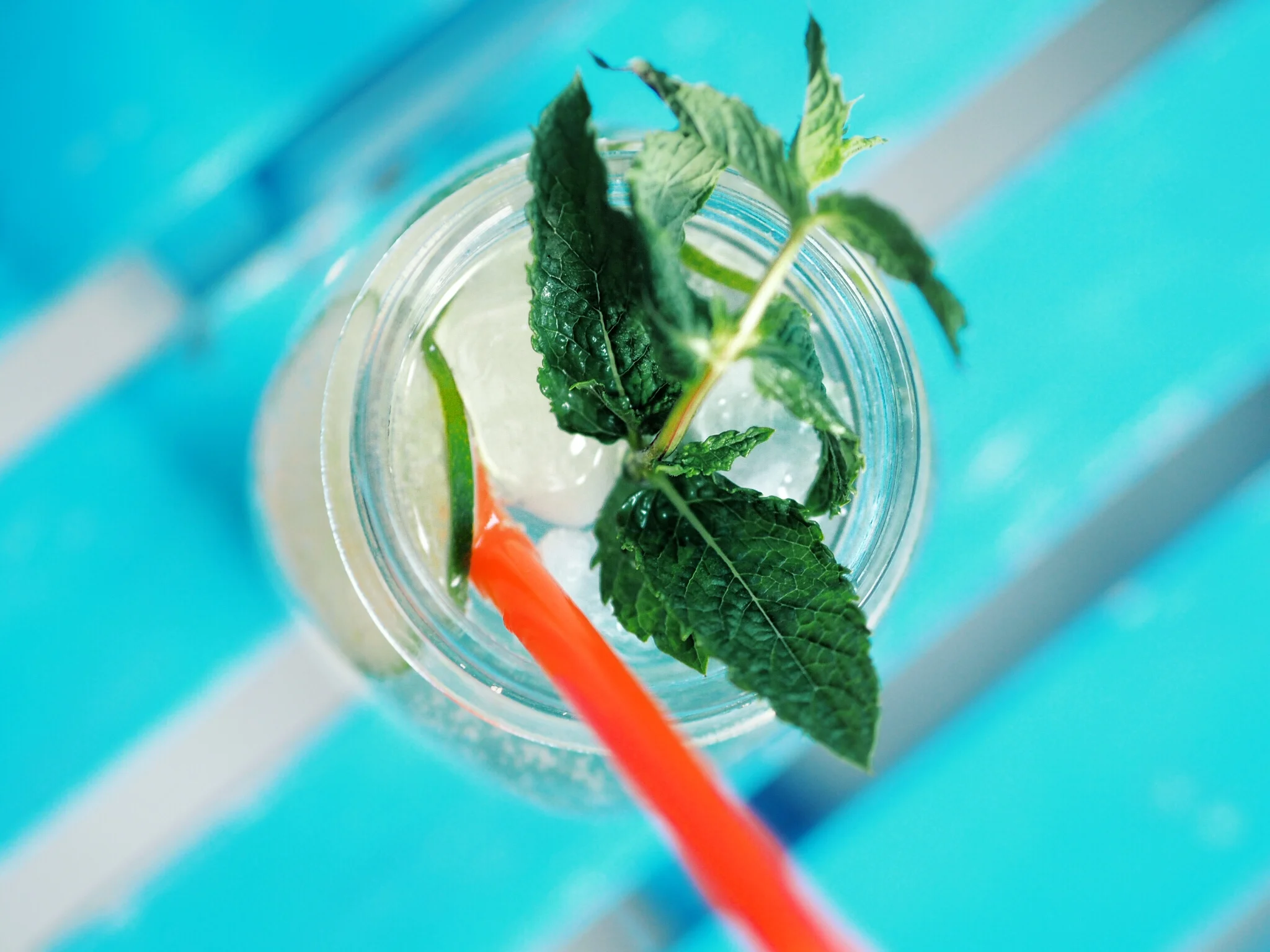 Limetten-Minze-Sirup aus Agavendicksaft