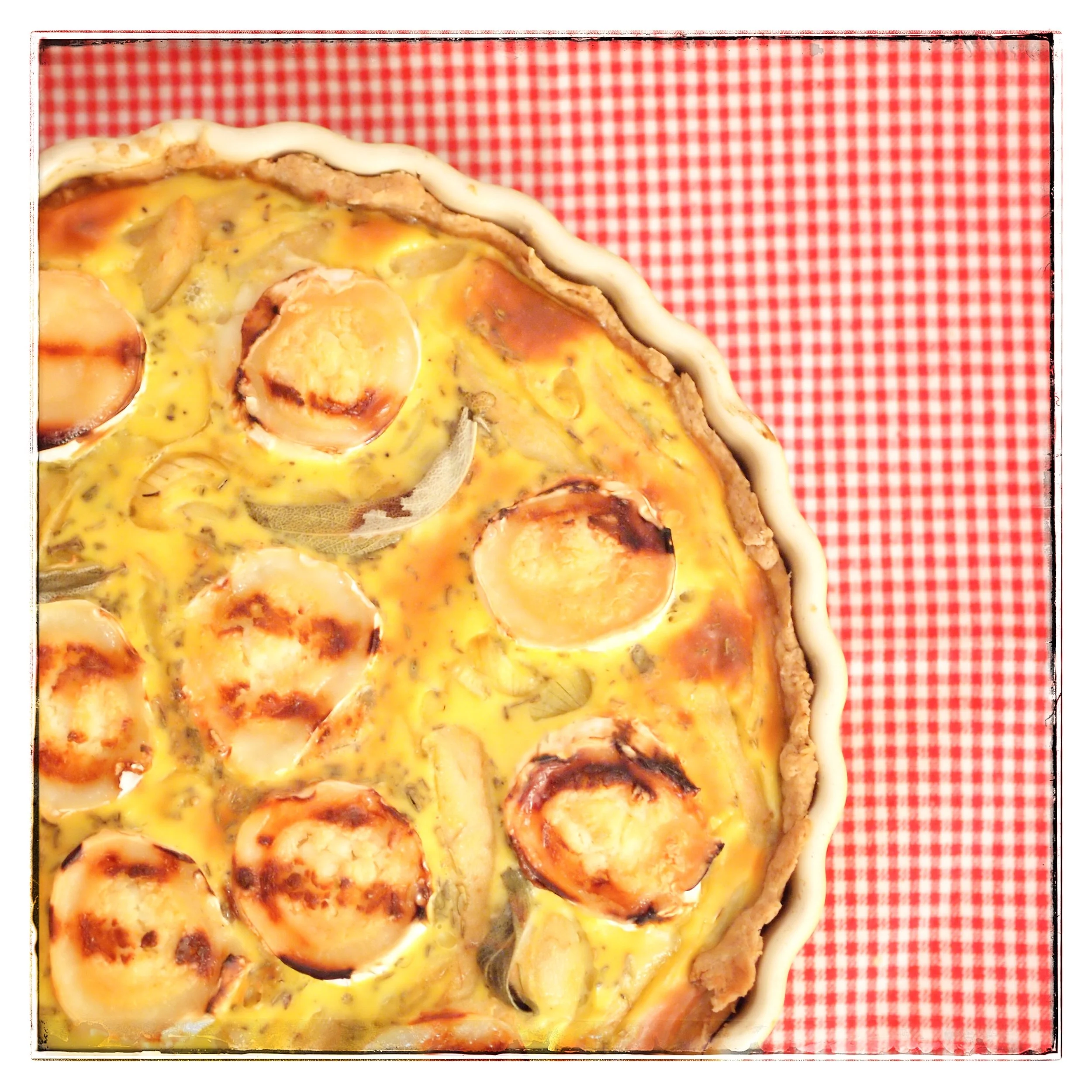 Birnen-Quiche mit Ziegenkäse