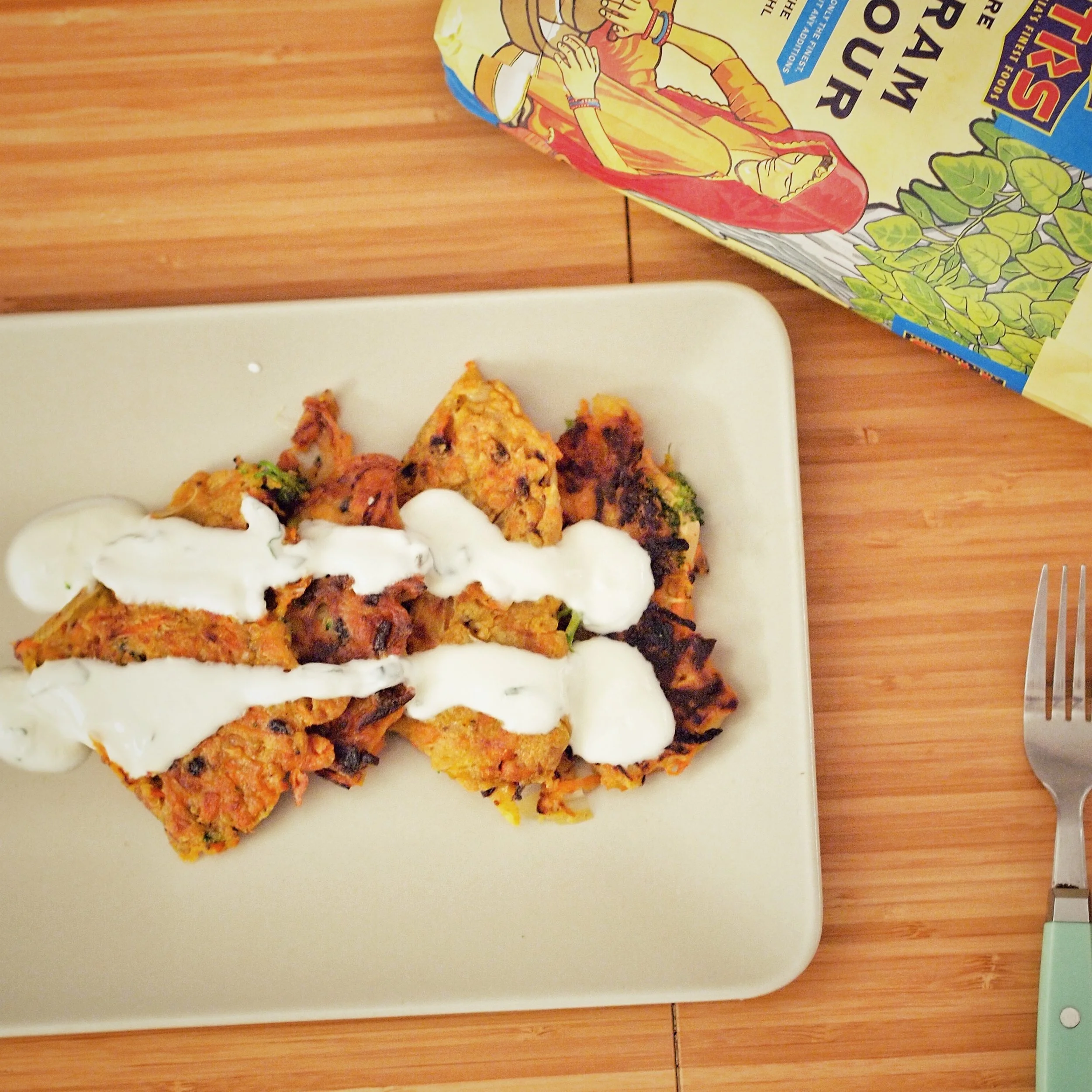 Gebratene indische Gemüsebhajis 