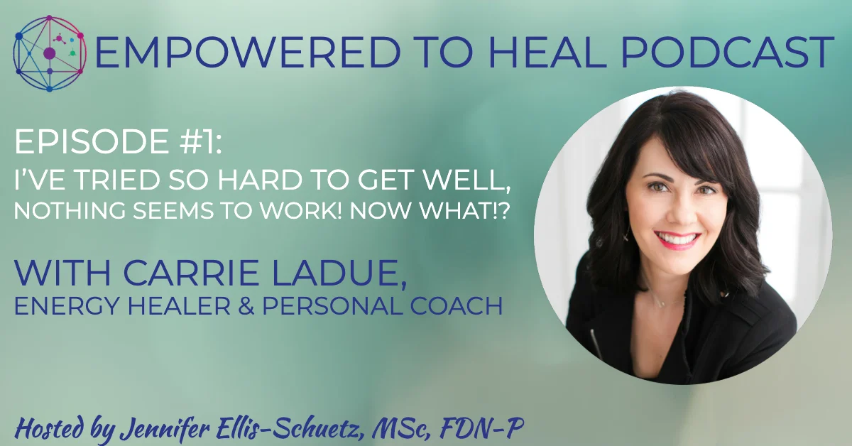Episode #1: I've Tried So Hard To Get Well, Nothing Seems To Work. Now What!?