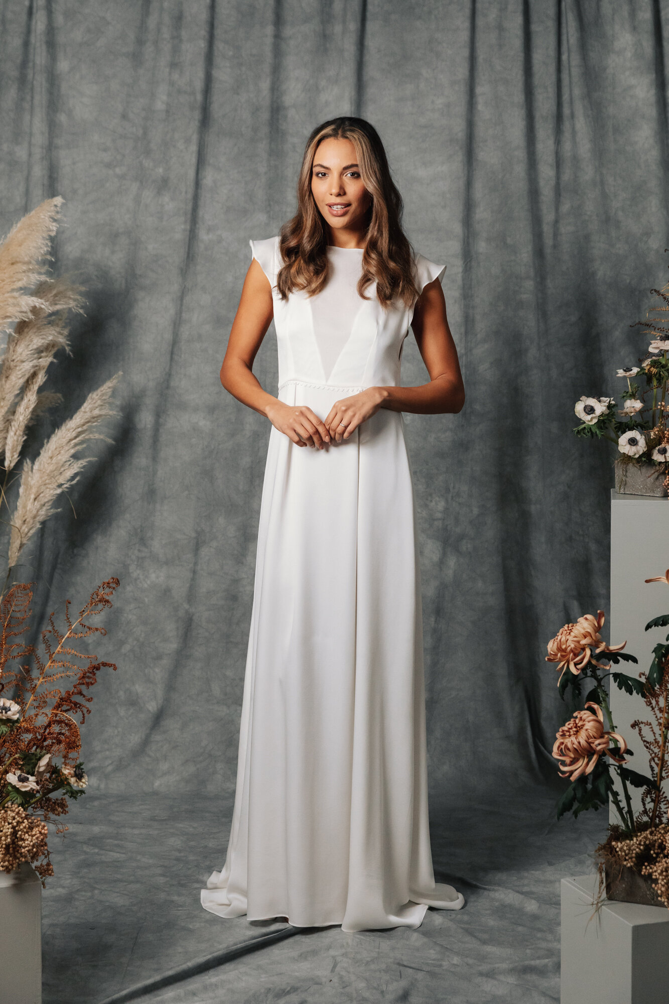 Stephanie | Off The Shoulder Wedding Dress | Karen Willis Holmes
