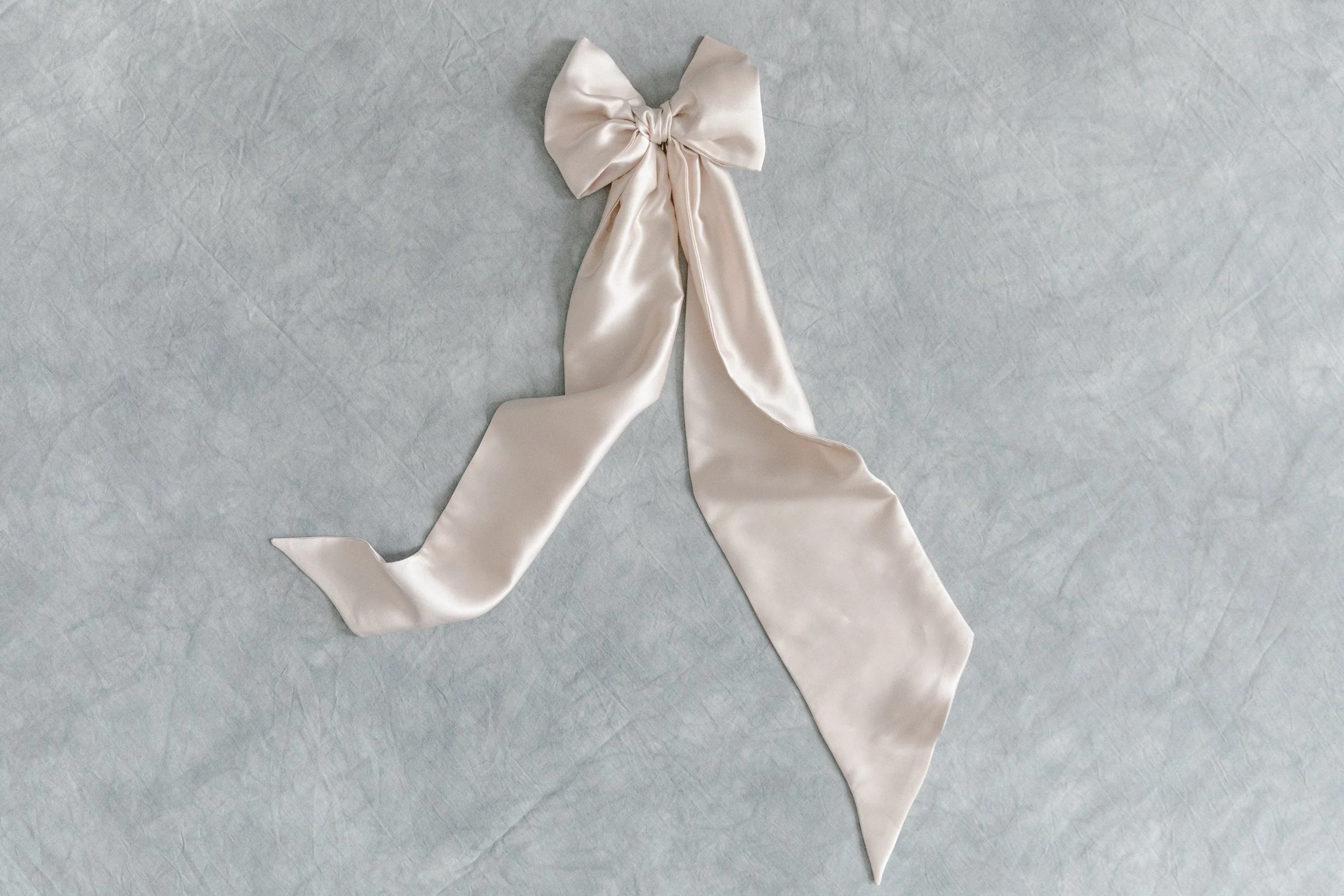 Pure silk hair bow Luxury bridal hair accessories, sustainably made from  fabric offcuts — Kate Beaumont