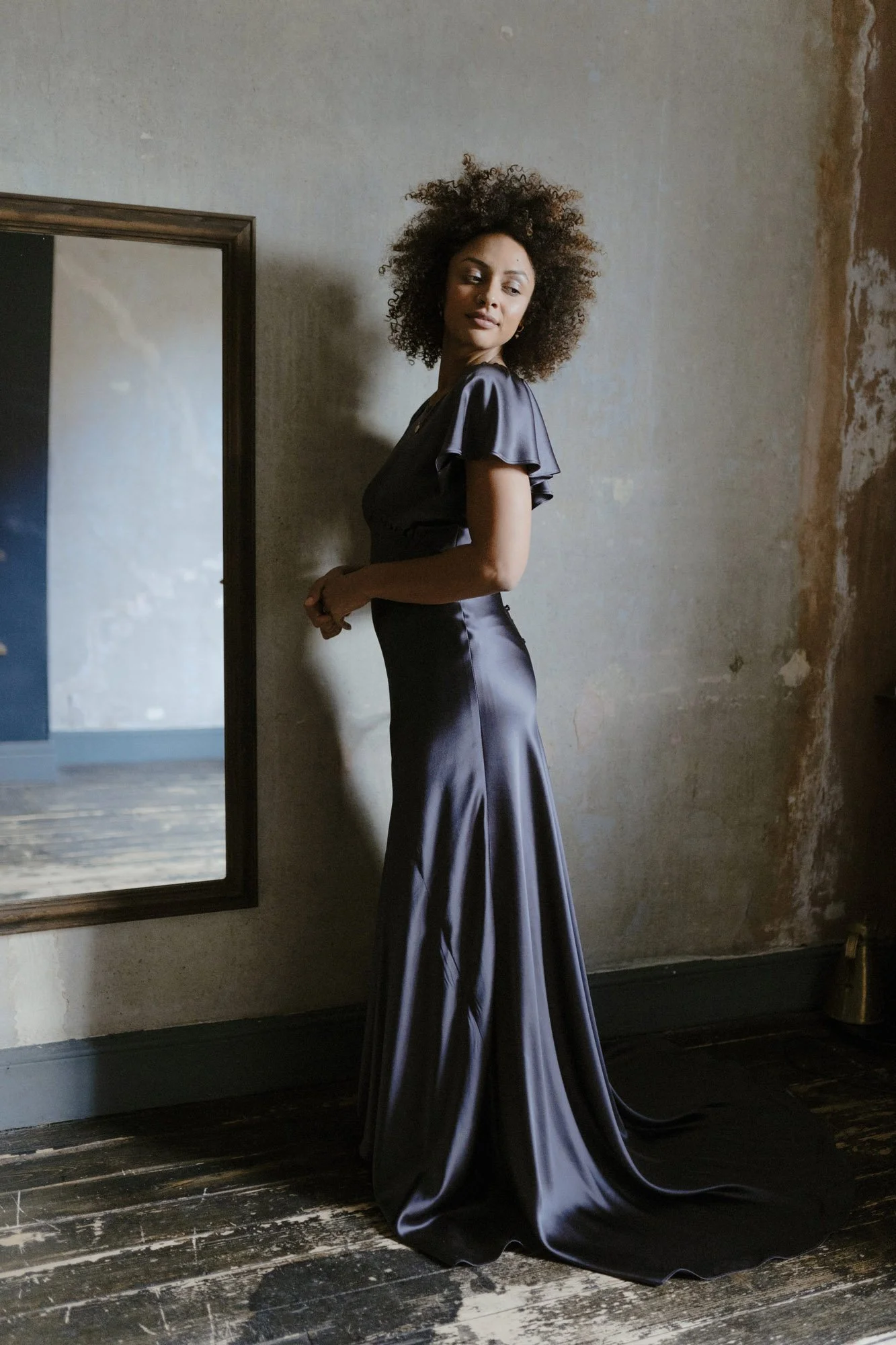 Maxi Dress Ghost Silver Dress BHLDN Ghost Phoebe Wrap Maxi Dress