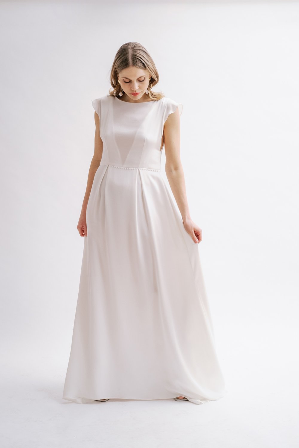 Agapanthus modern silk wedding gown Kate Beaumont Sheffield 1.jpg