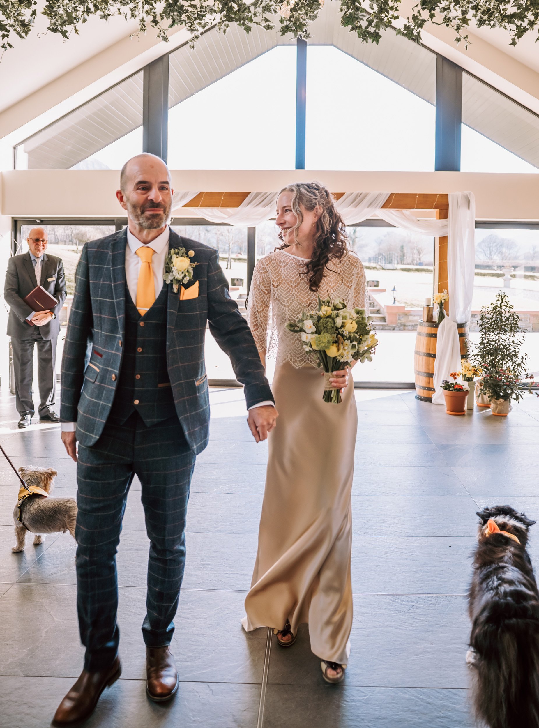 Ange - Kate Beaumont real bride in Cosmos silk slip wedding dress and Sweet Pea lace top relaxed bridal separates by Beth Faulder Photography-9.jpg