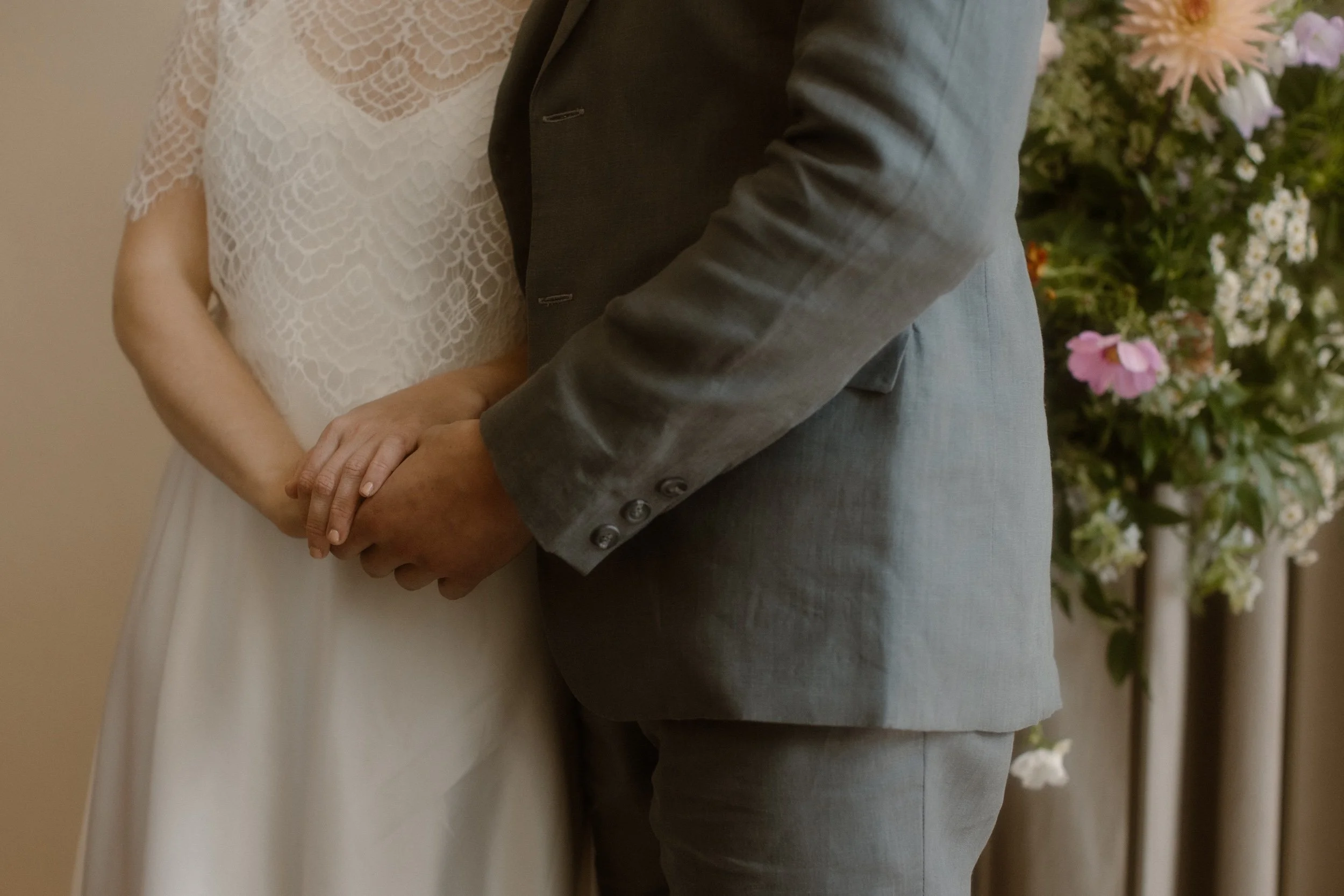 Real Kate Beaumont bride Hermaleigh silk slip wedding dress lace bridal top by Carol Eijck Photography-43.jpg