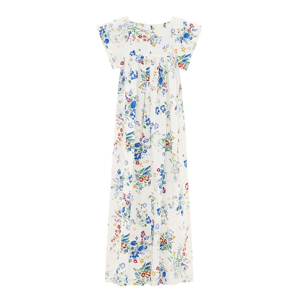 Magnolia Meadow Print Cotton Dress — Grace Wears