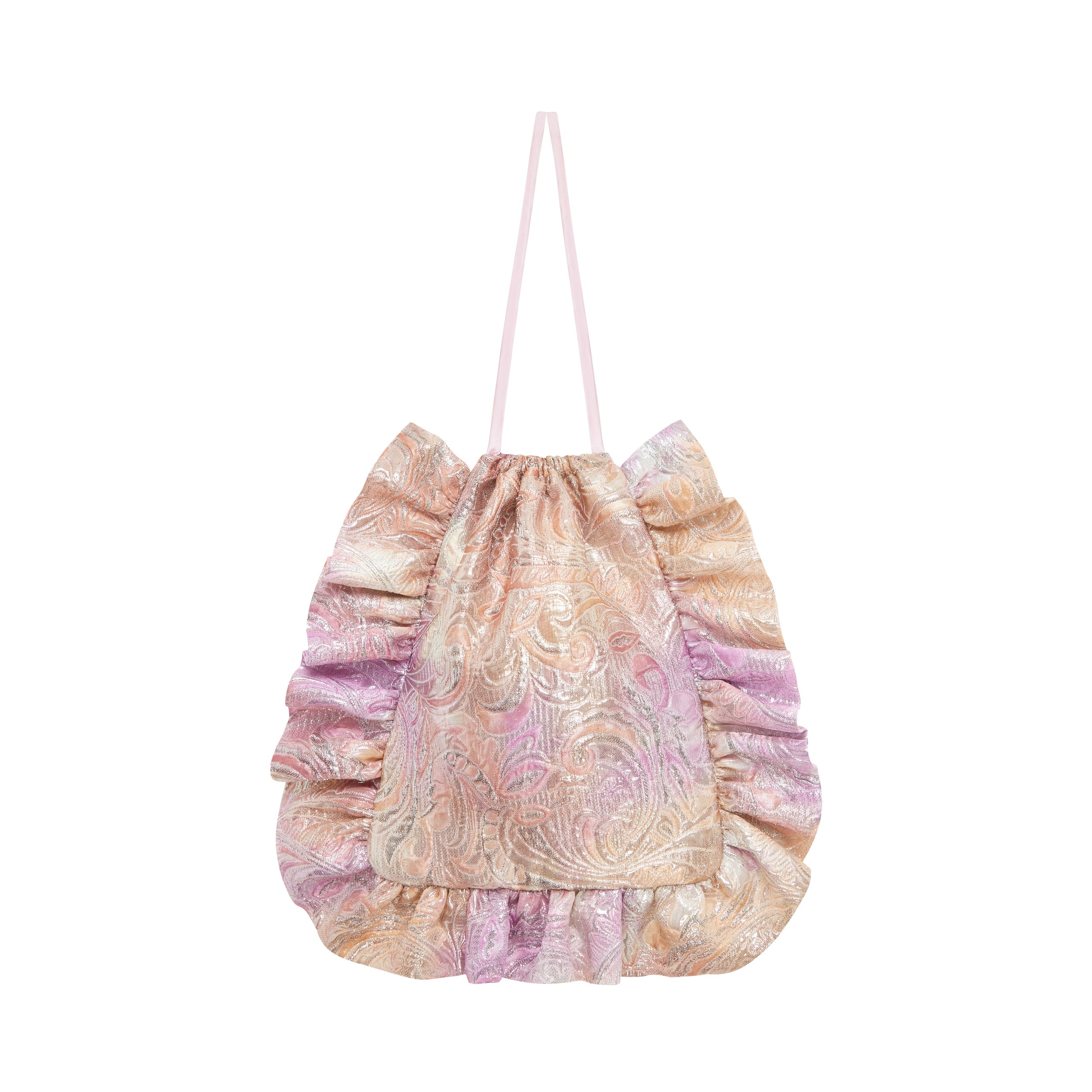 Rainbow Jacquard Silk Ruffle Party Bag_HR.jpg