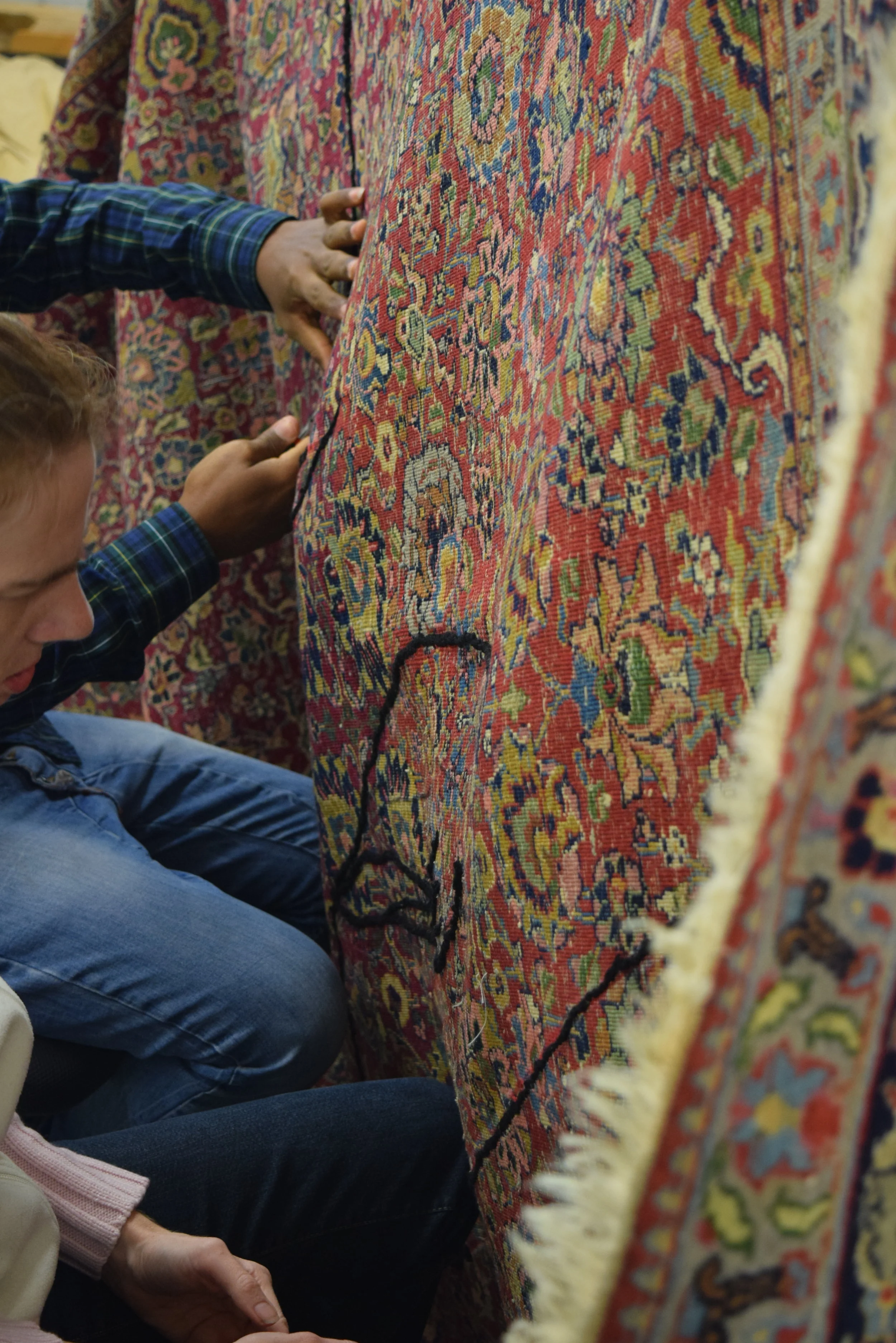  Baltensperger + Siepert, 2017 Carpet, 2.65 x 3.3 m, Wool, Cotton Collaboration with Lernwerk Baden, Switzerland  Credits: Silvia Converso 