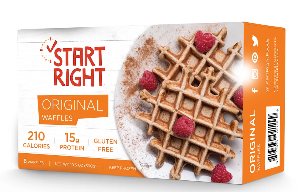 Start Right, Belgian Waffles, frozen waffles, toaster waffles, high protein waffles, protein waffles, cinnamon waffles, raspberry waffles, gluten free waffles, gluten free waffle recipe, high protein breakfast, high protein breakfast options, easy breakfast