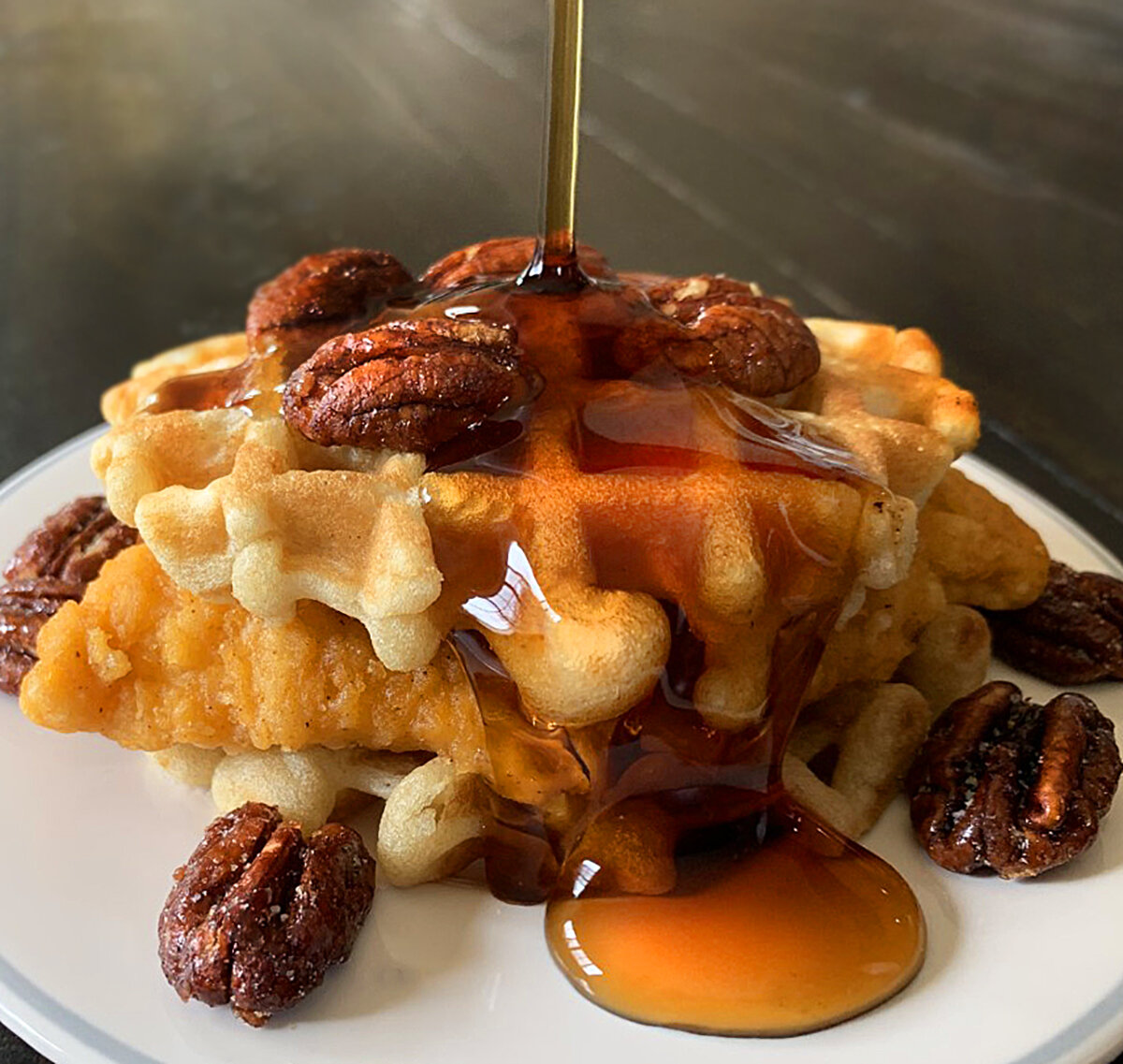 How Do You Eat Chicken and Waffles?