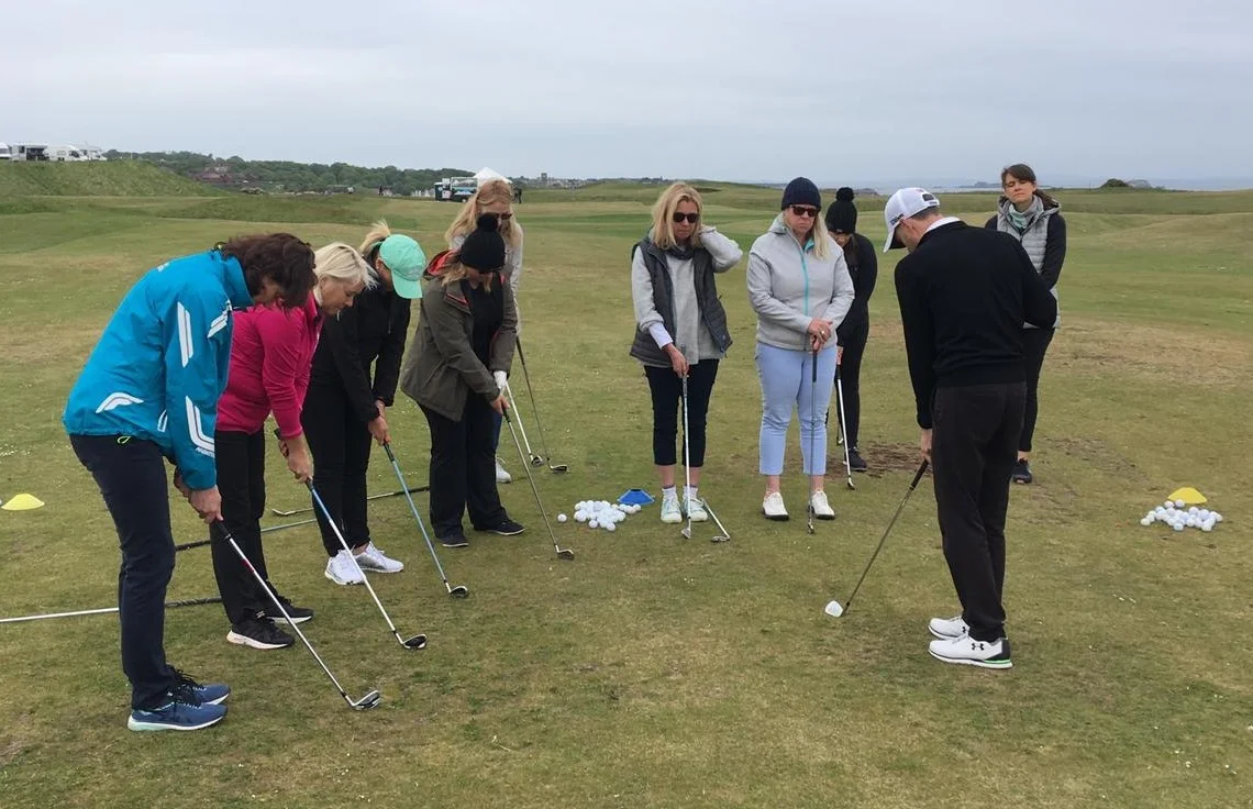 Get into Golf 4 Another 9 Ladies started Get into Golf at the Glen on Saturday 18th May. This is the fourth cohort of what is proving to be a highly successful programme. Ladies complete 6 group lessons with Fraser, supported by Glen Ladies, before stepping onto the course. Some of the first Get into Golfers are now full members at the Glen. We are delighted to welcome all these new Ladies to our section.