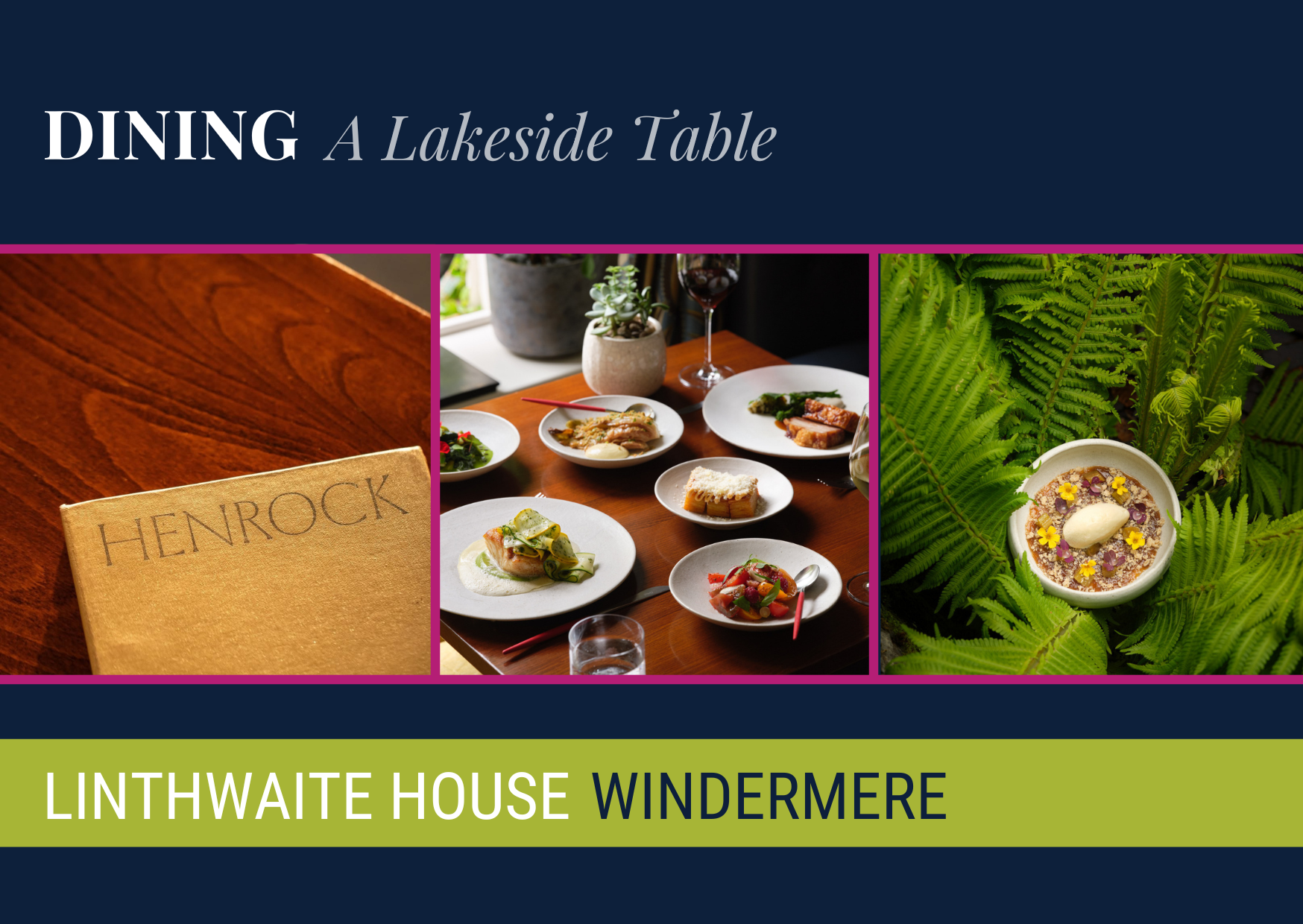 Dining: A Lakeside Table