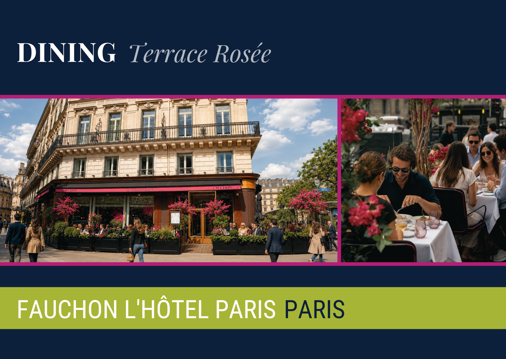 Dining: Terrace Rosée at Fauchon L’Hôtel Paris