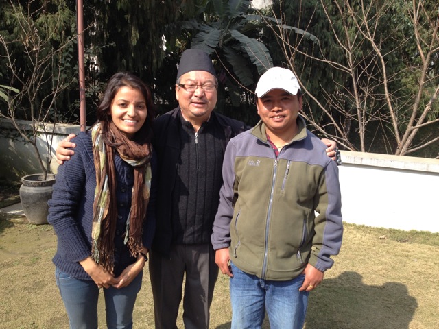 Pratigya Silwal and Krishna Prasad Gurung with Dr Shailendra.jpg