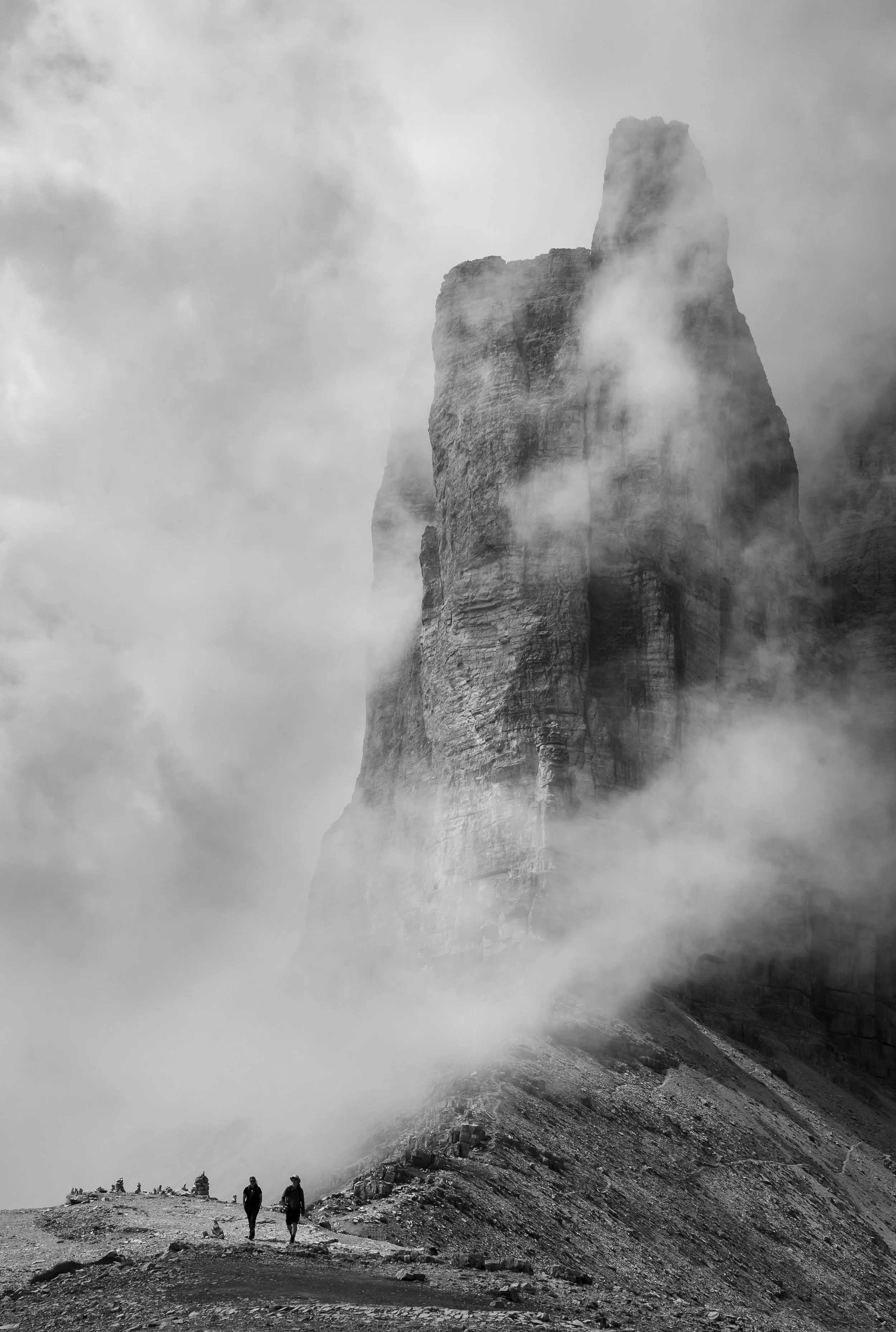 Two walkers, Dolomites