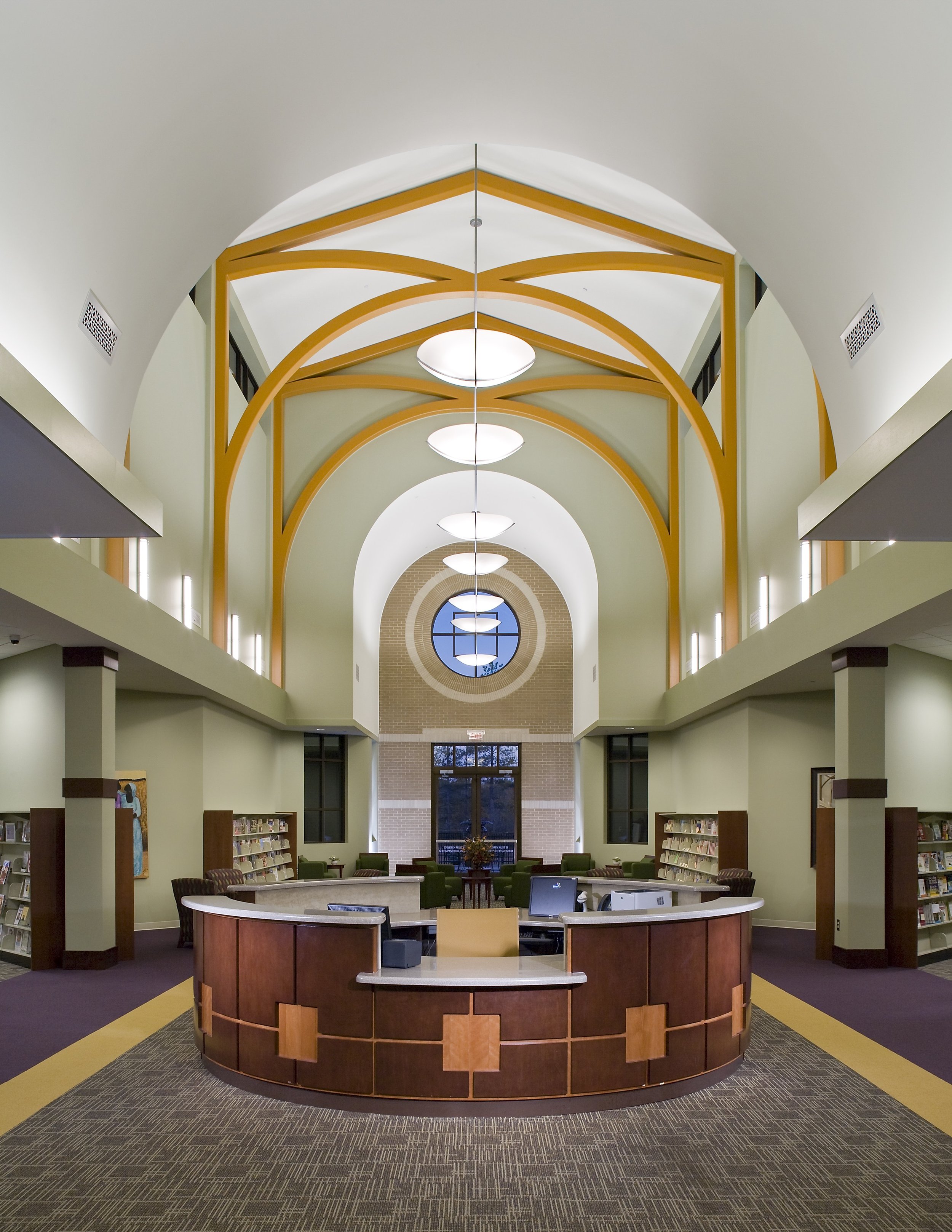 Cowbridge Library Internal Central Library Branch - Coweta — Gardner Spencer Smith Tench & Jarbeau