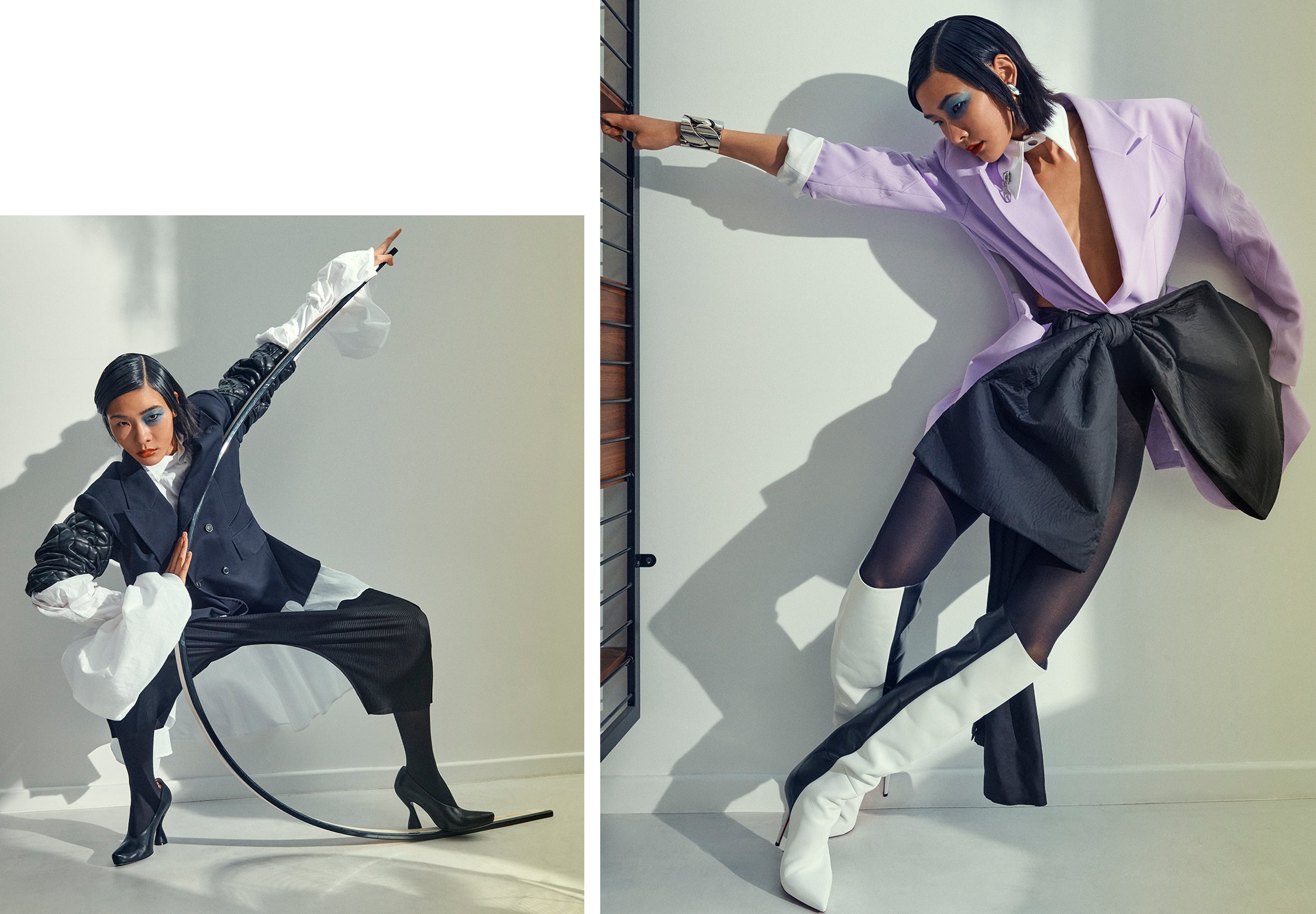  A study of balance and movement with Ruinan at Premier Models for Cent Magazine,    Nov 2023 