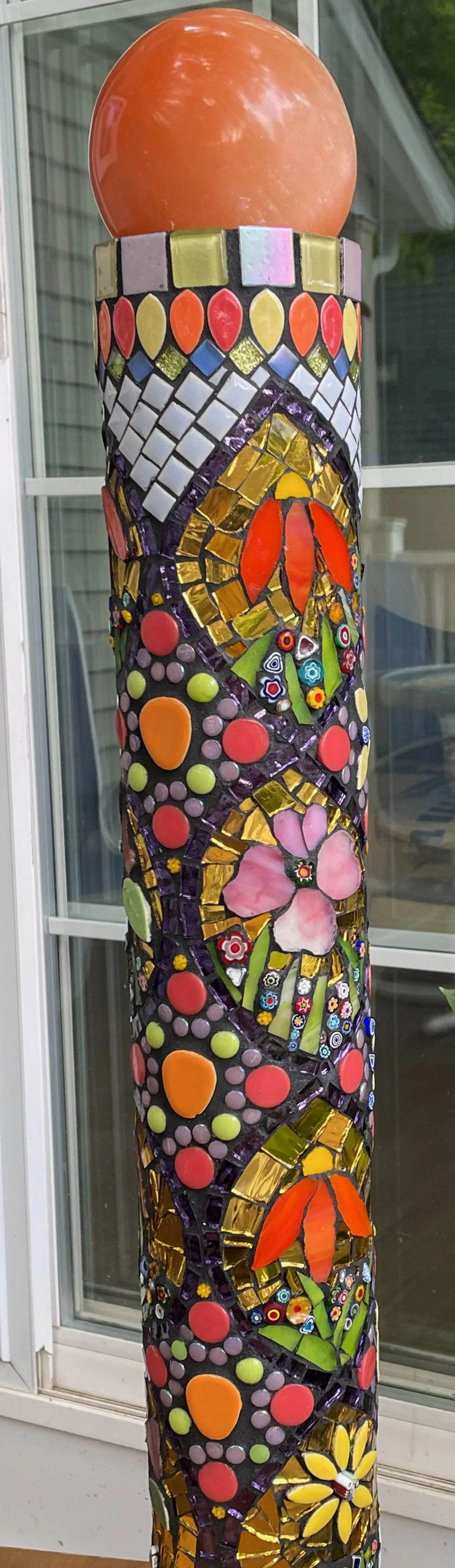 Make a Mosaic Garden Totem