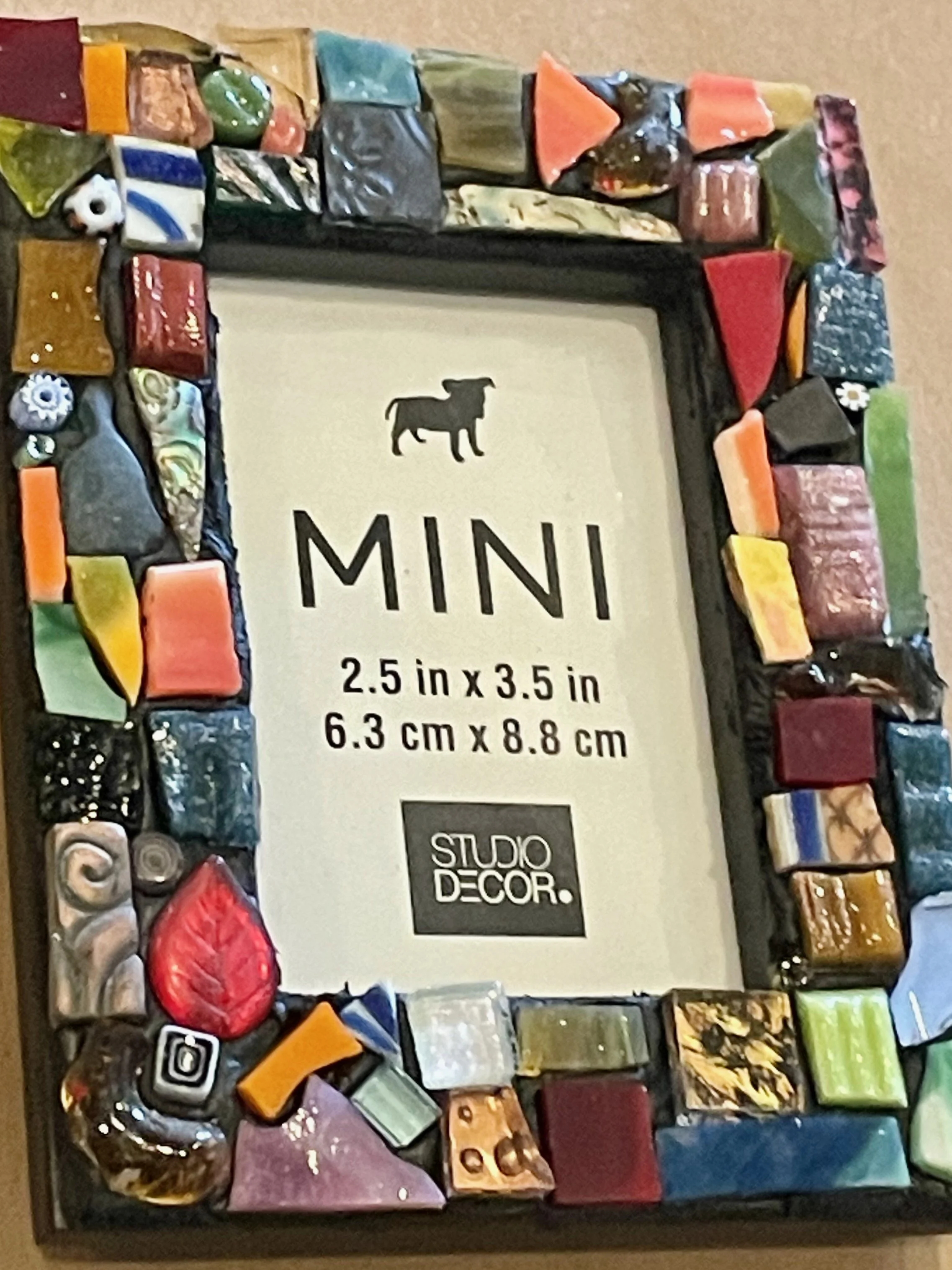 Make a Mini Mosaic Picture Frame or Mosaic Jewelry